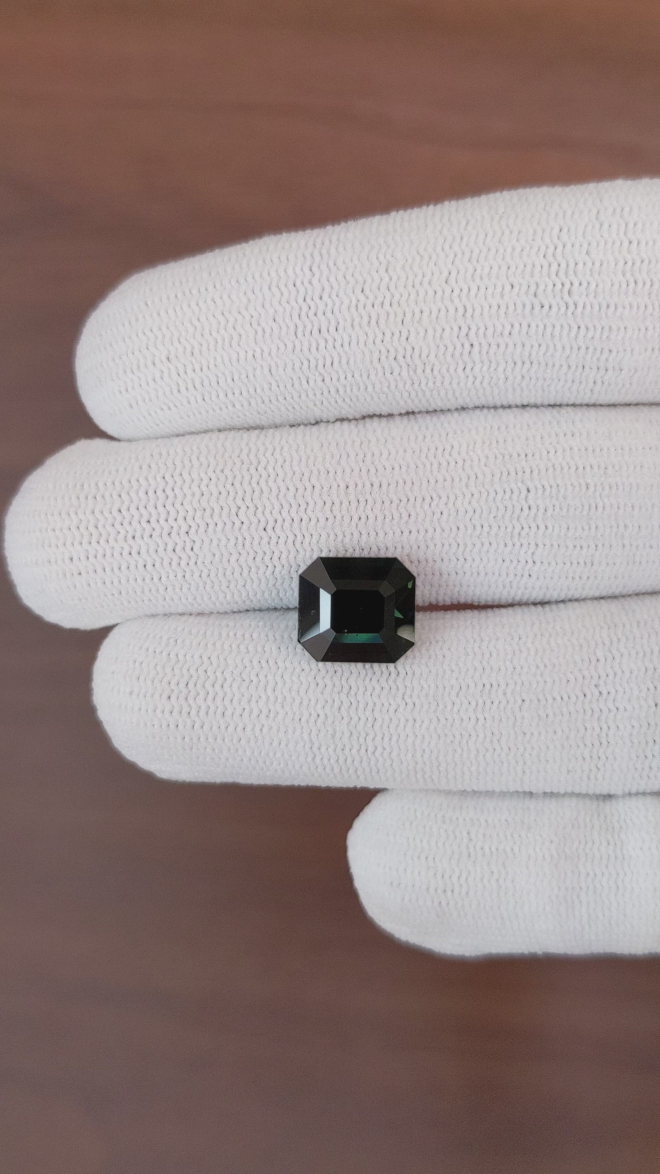 5.62 Ct. Bluish Green Sapphire from Africa Size Video