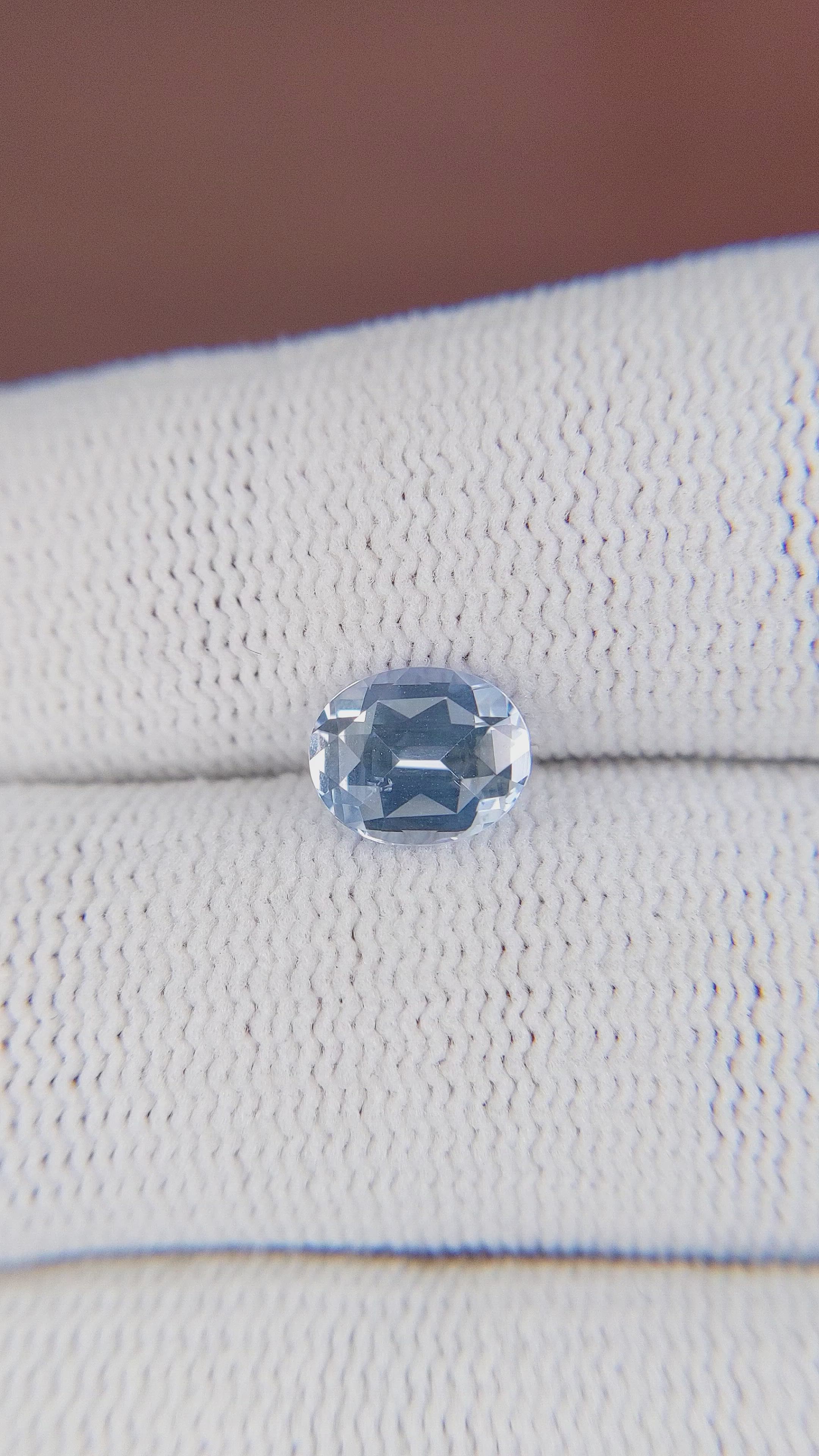 1.60 Ct. Blue Sapphire from Ceylon (Sri Lanka) Size Video