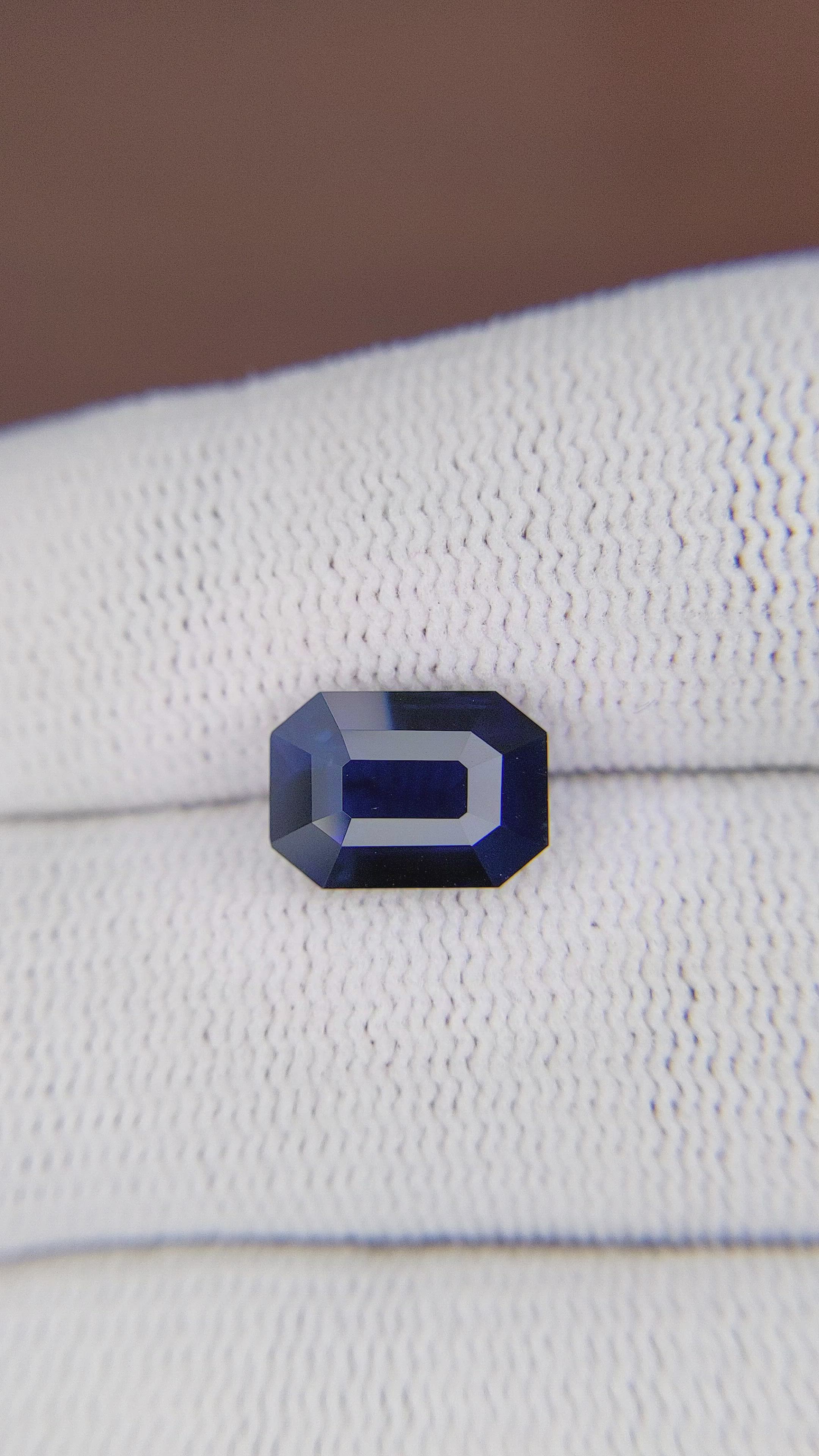 3.49 Ct. Blue Sapphire from Madagascar Size Video