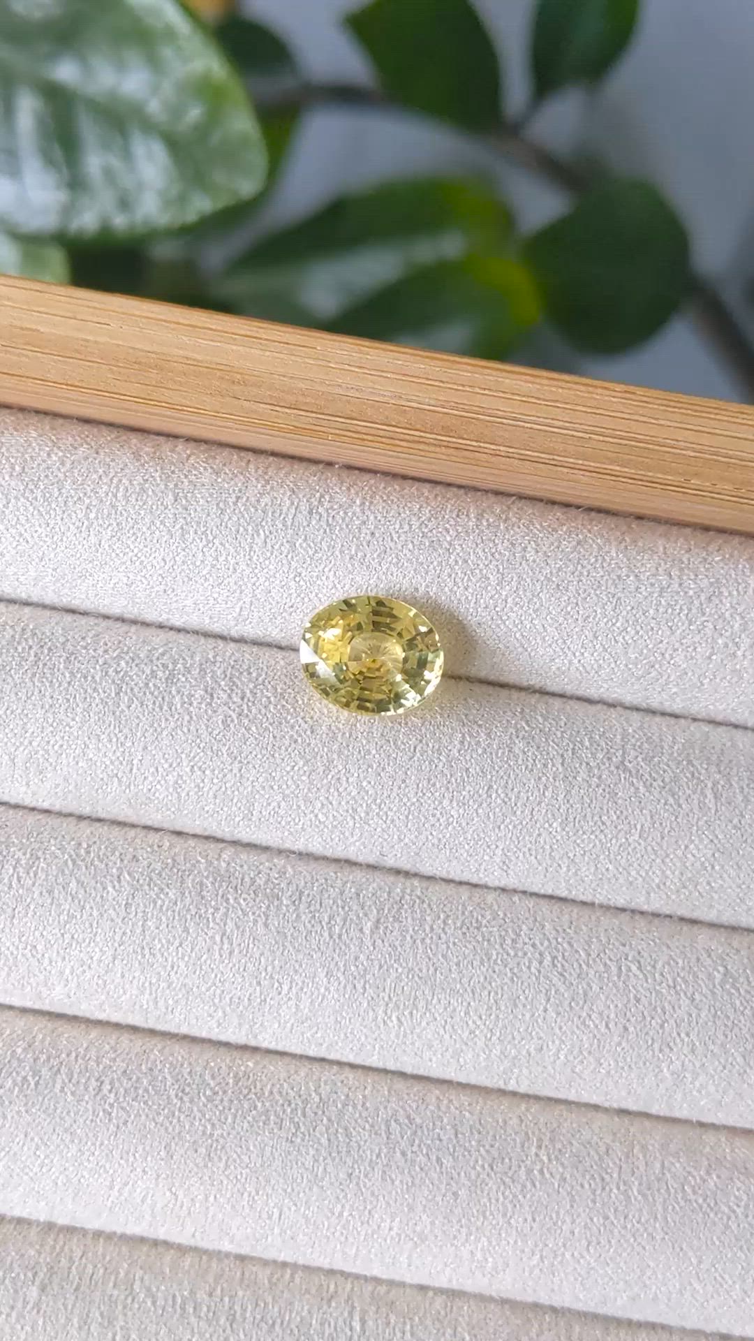 5.10 Ct. Yellow Sapphire from Madagascar Size Video