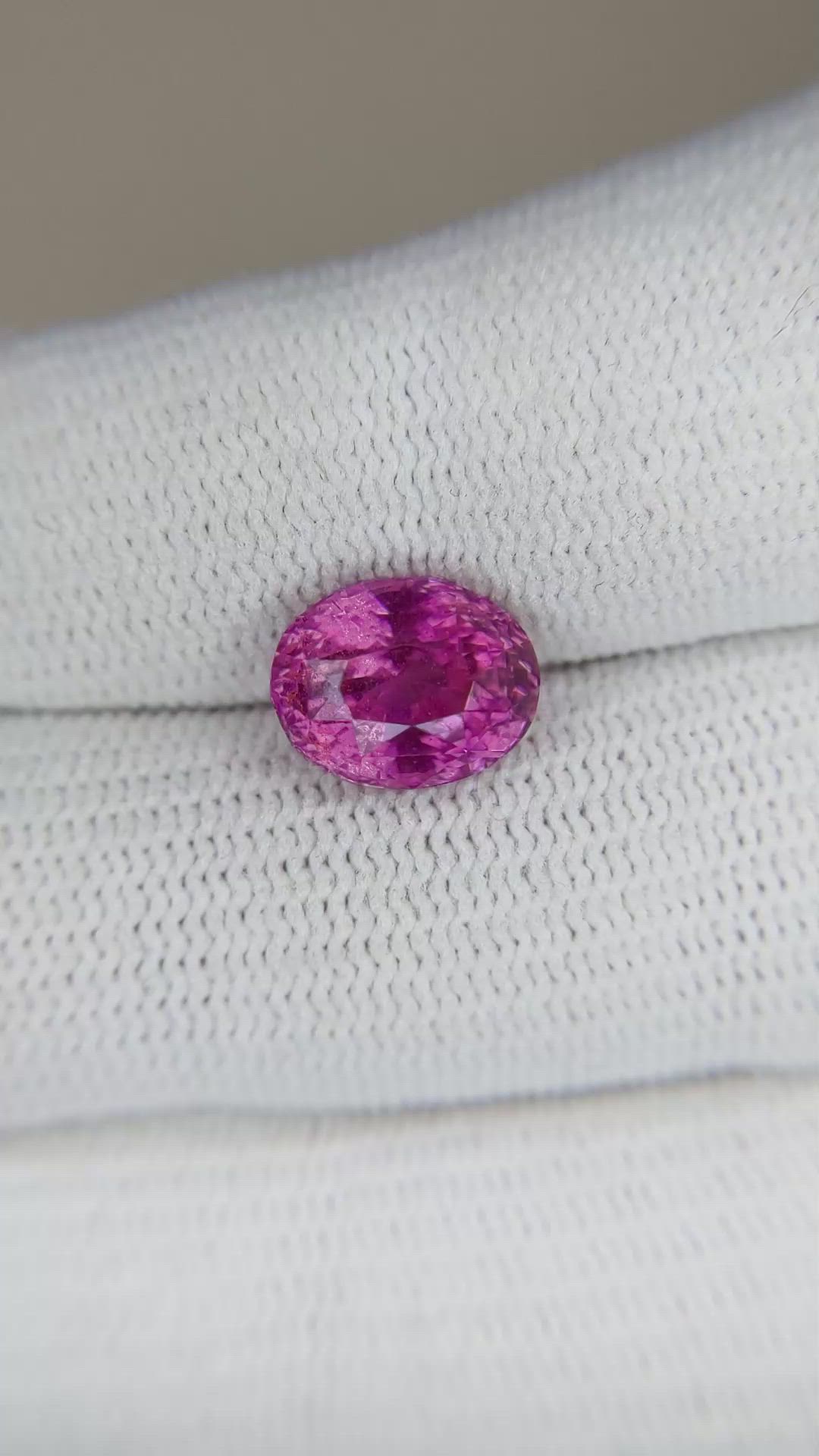 4.05 Ct. Pink Sapphire from Madagascar Size Video