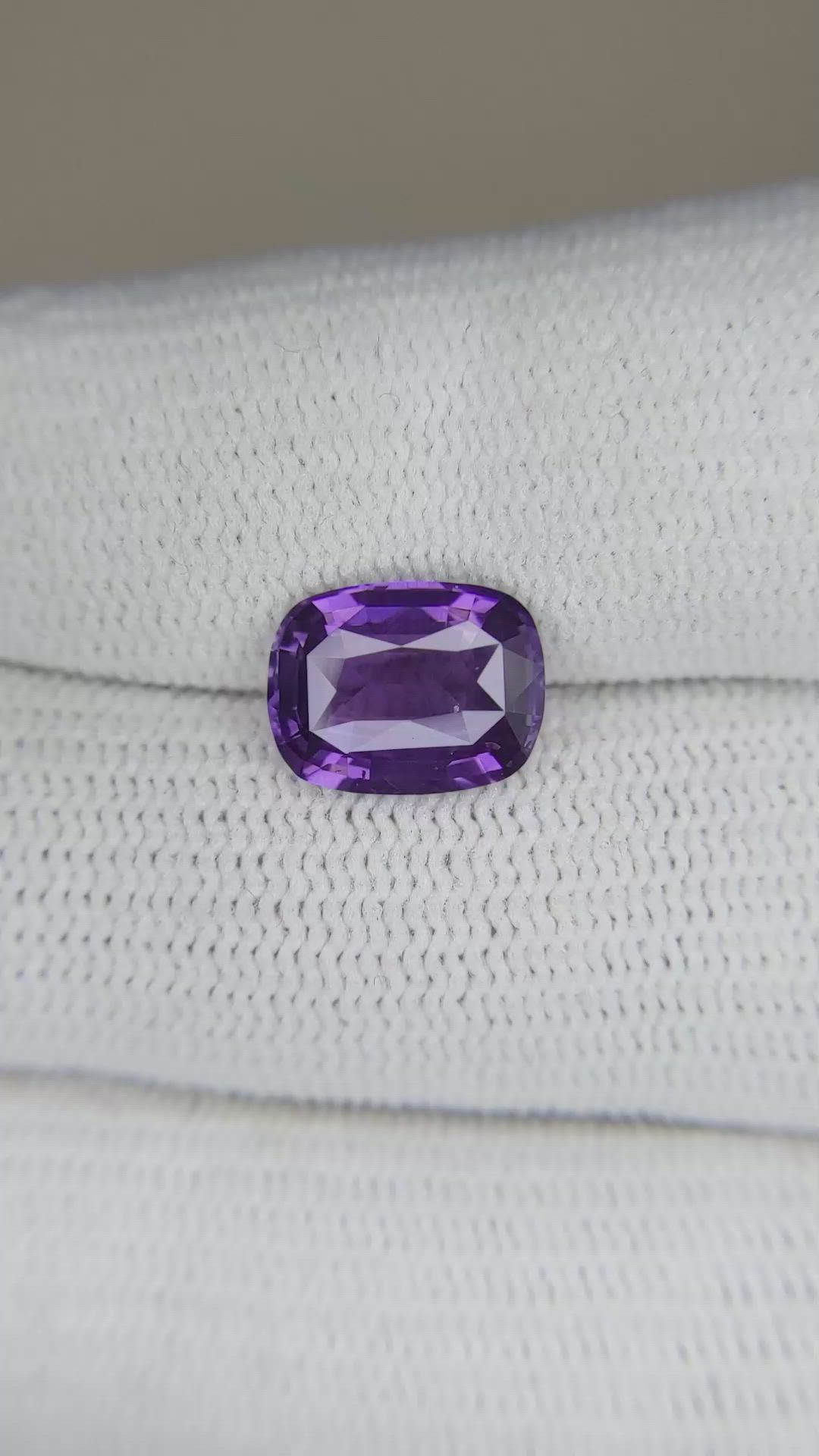3.17 Ct. Purple Sapphire from Madagascar Size Video