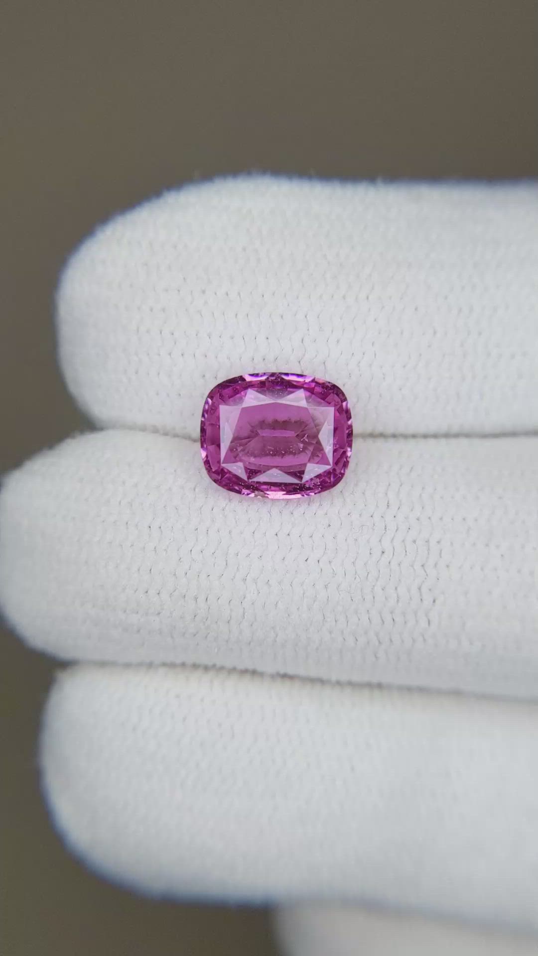 1.94 Ct. Purplish Pink Sapphire from Ceylon (Sri Lanka) Size Video