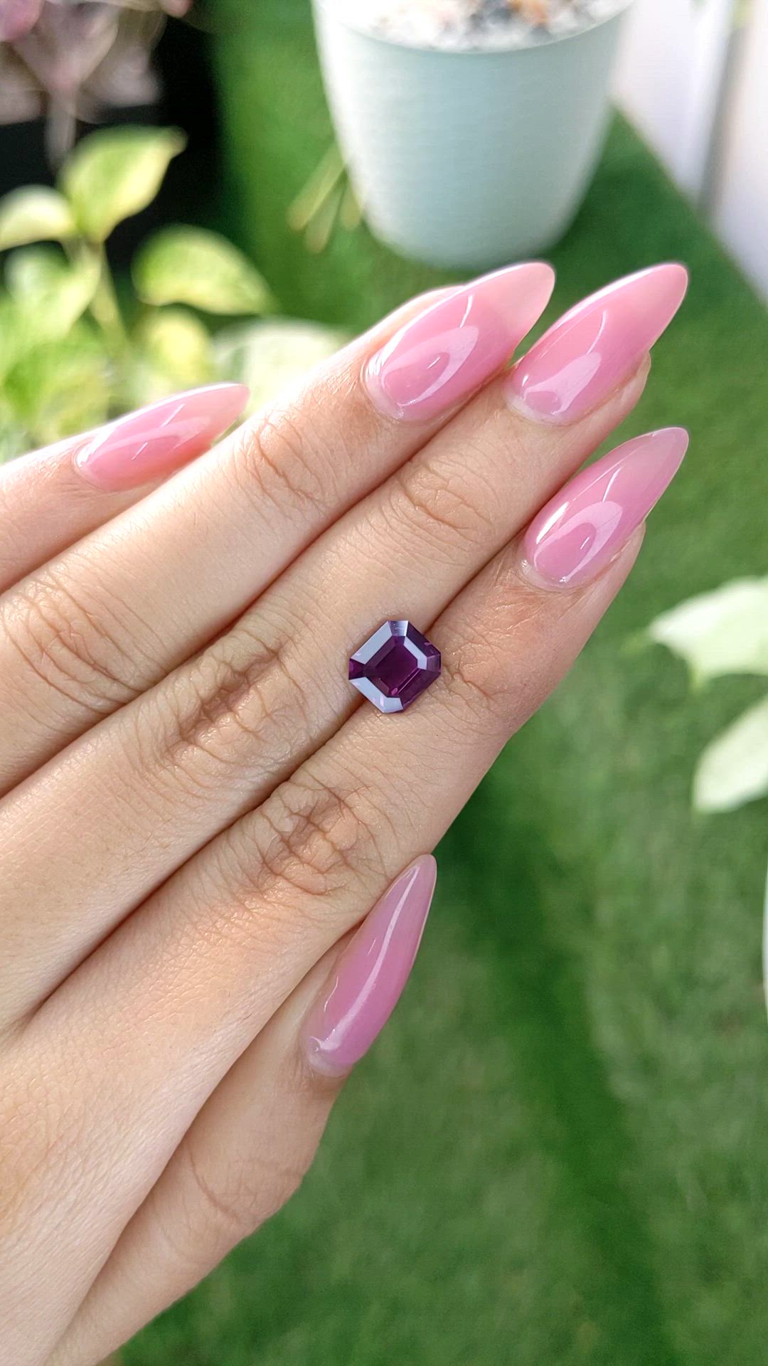 2.08 Ct. Purple Sapphire from Ceylon (Sri Lanka) Size Video
