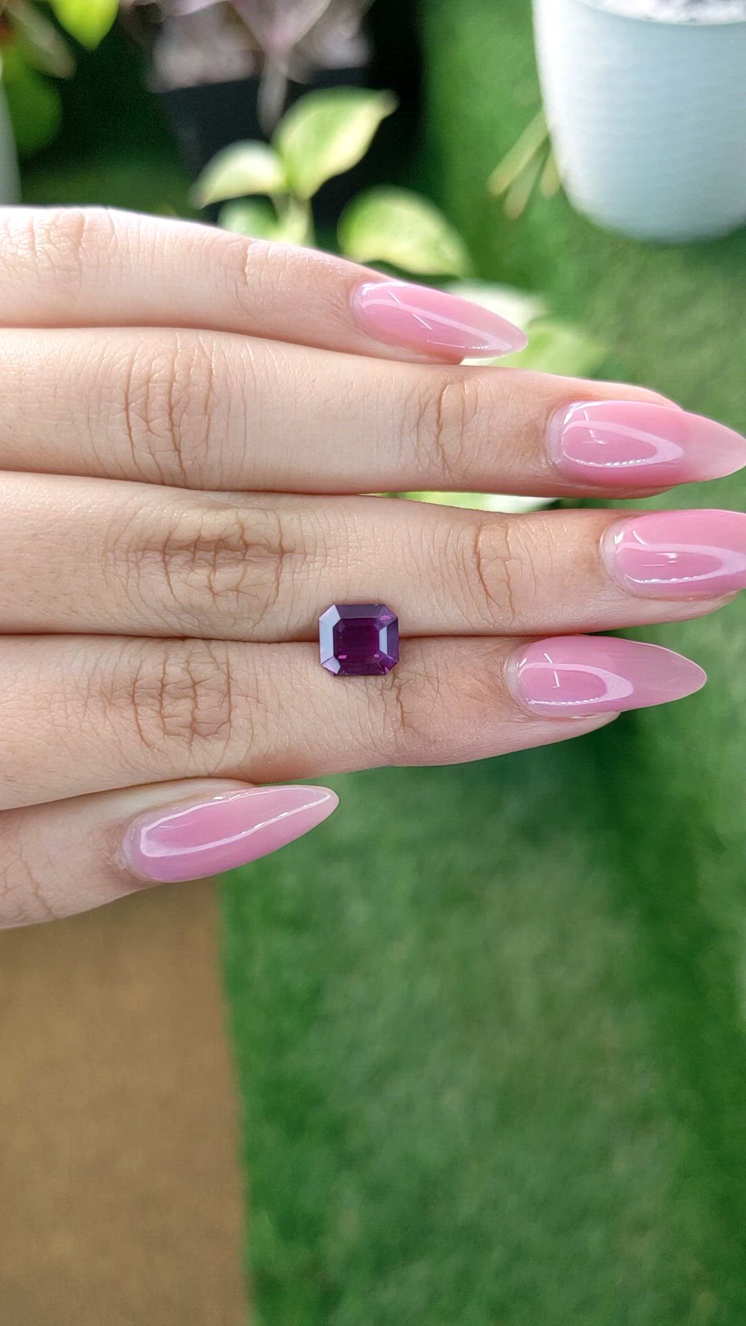2.08 Ct. Purple Sapphire from Ceylon (Sri Lanka) Size Video