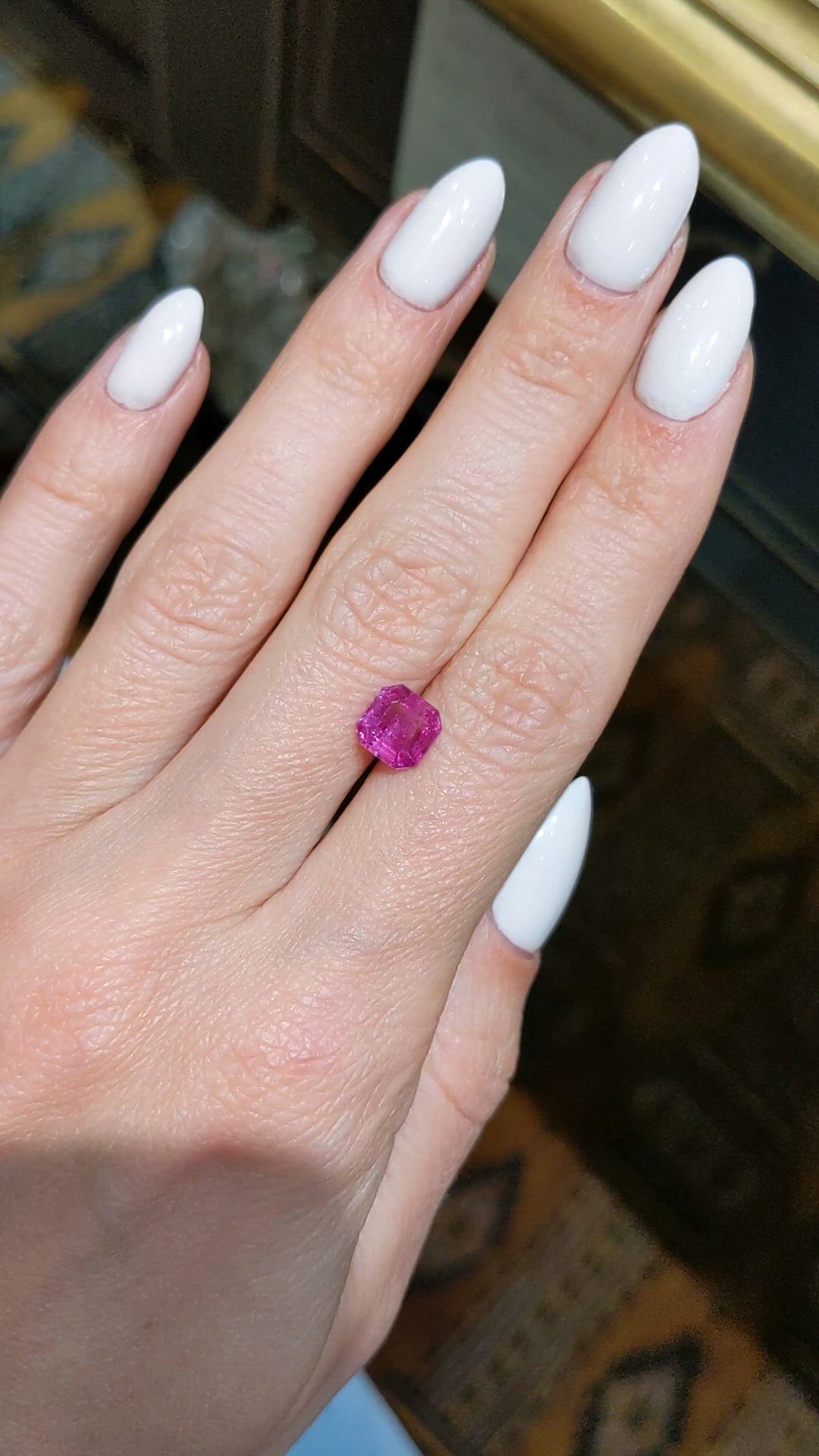 1.67 Ct. Pink Sapphire from Thailand Size Video