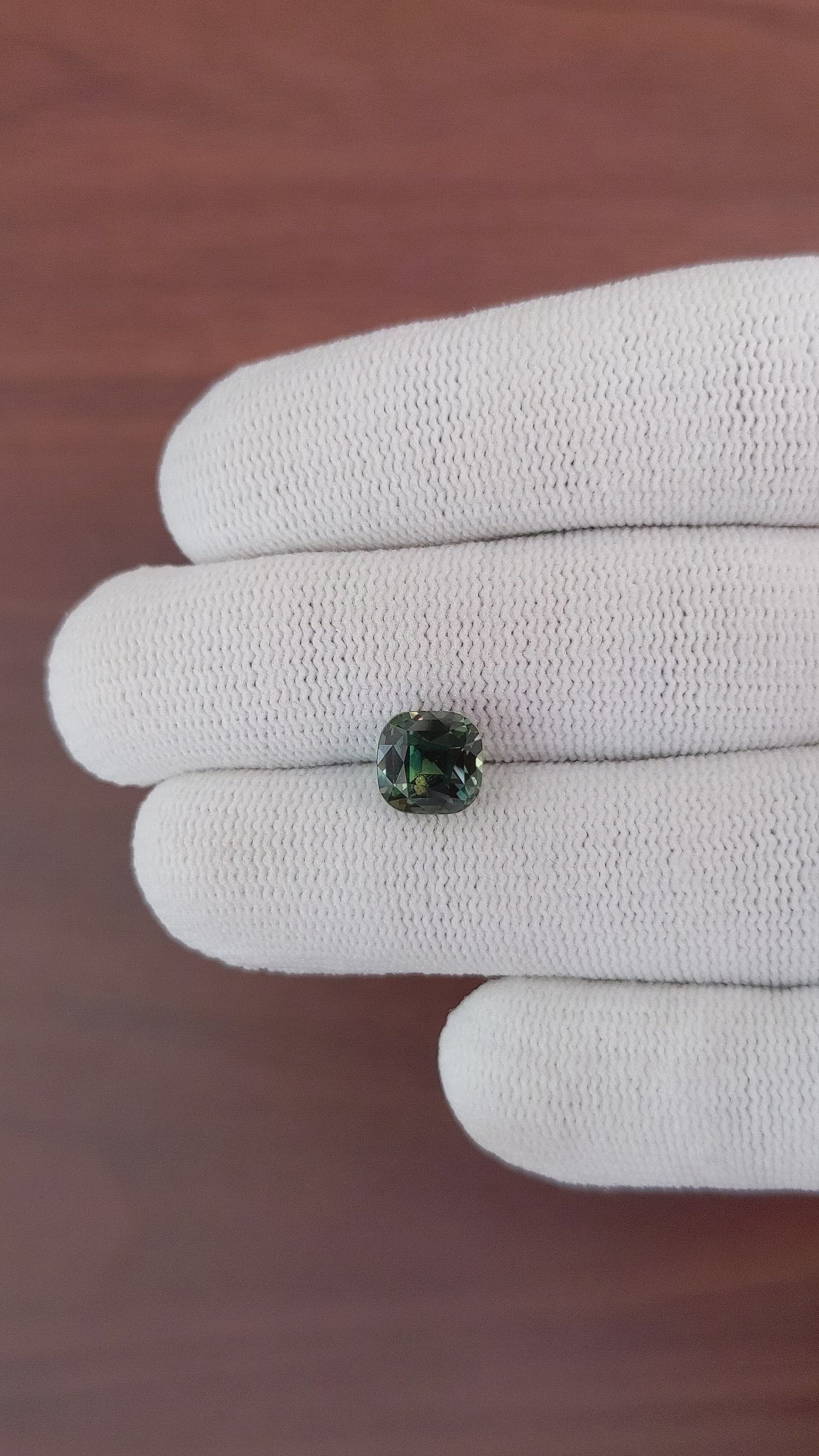 3.11 Ct. Green Sapphire from Africa Size Video