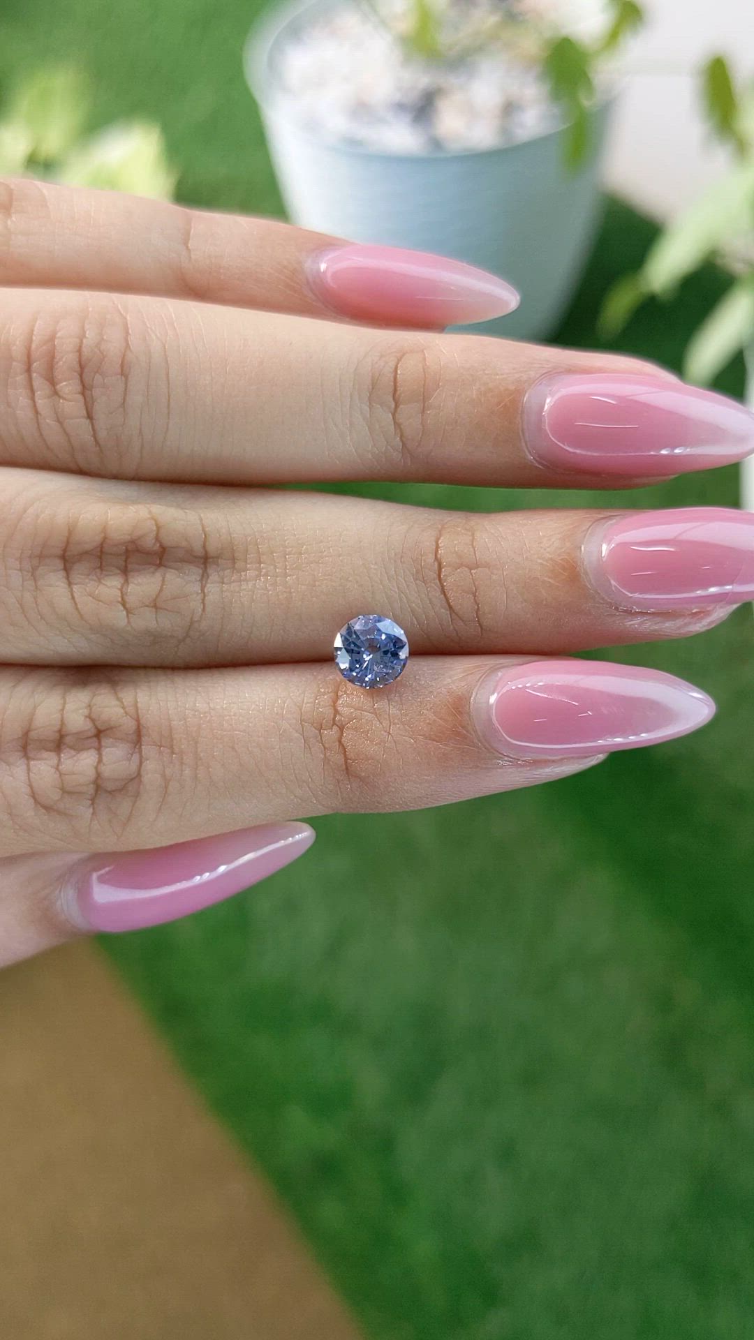 1.22 Ct. Blue Sapphire from Ceylon (Sri Lanka) Size Video