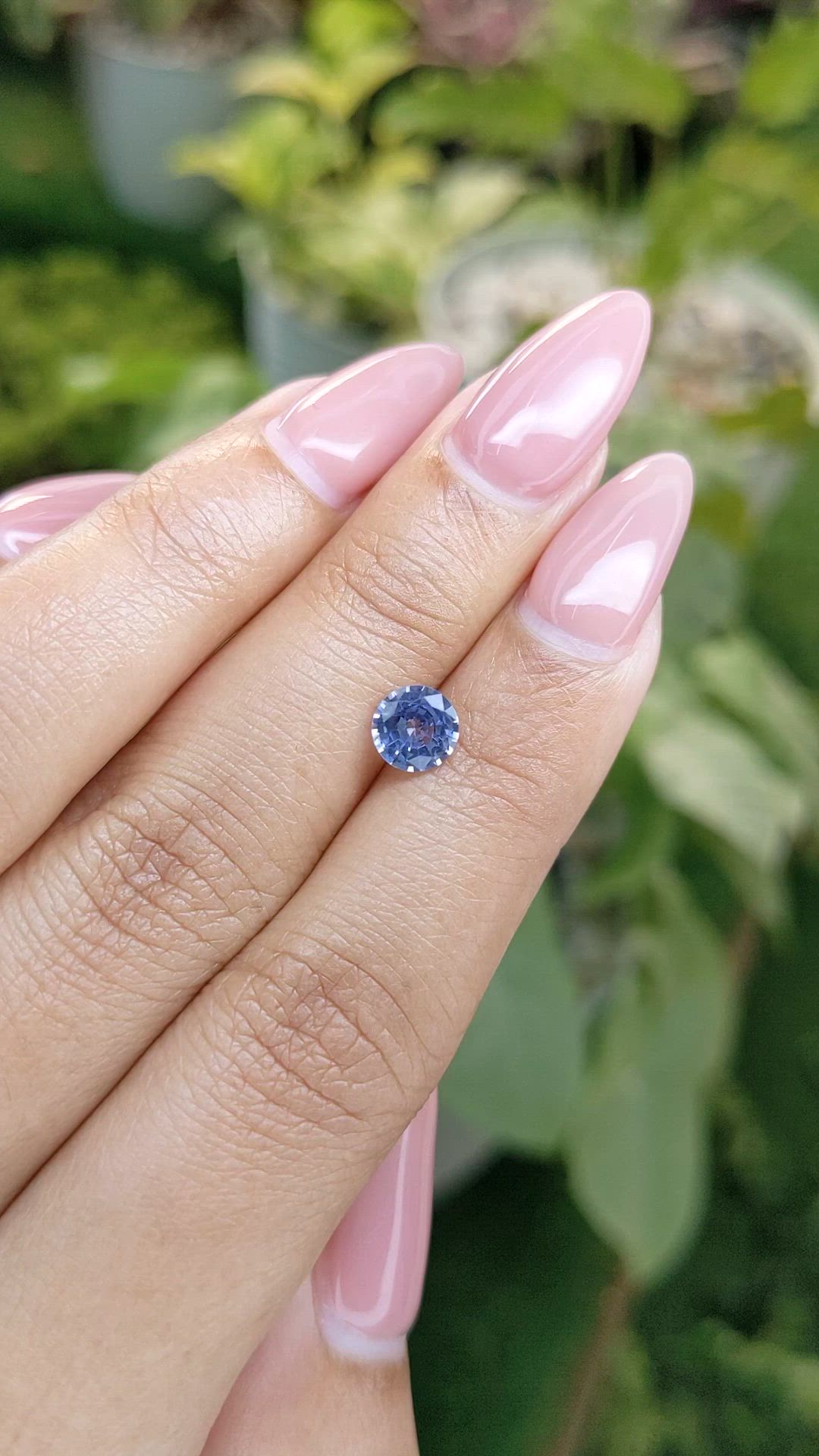 0.98 Ct. Blue Sapphire from Ceylon (Sri Lanka) Size Video