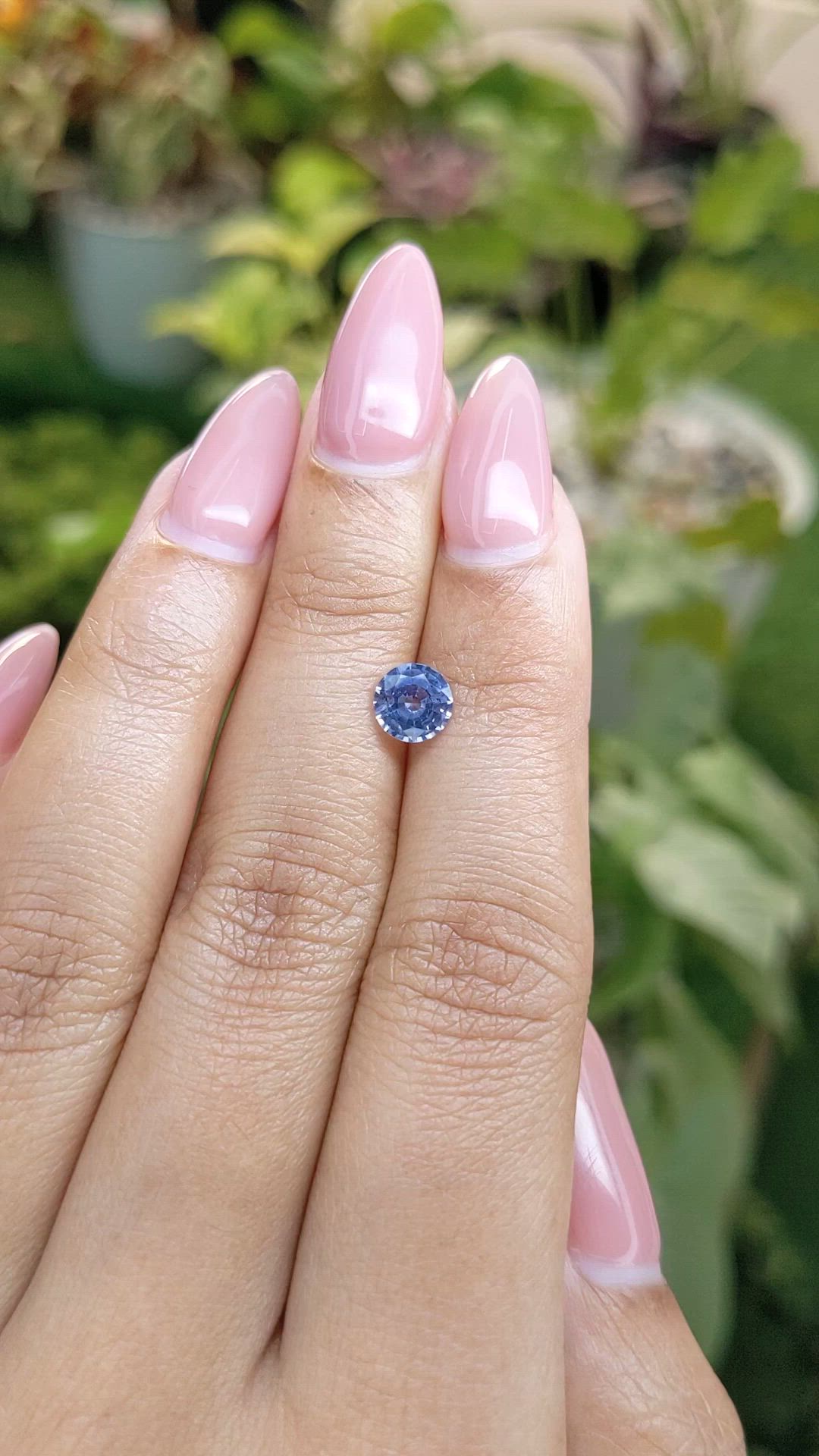 0.98 Ct. Blue Sapphire from Ceylon (Sri Lanka) Size Video