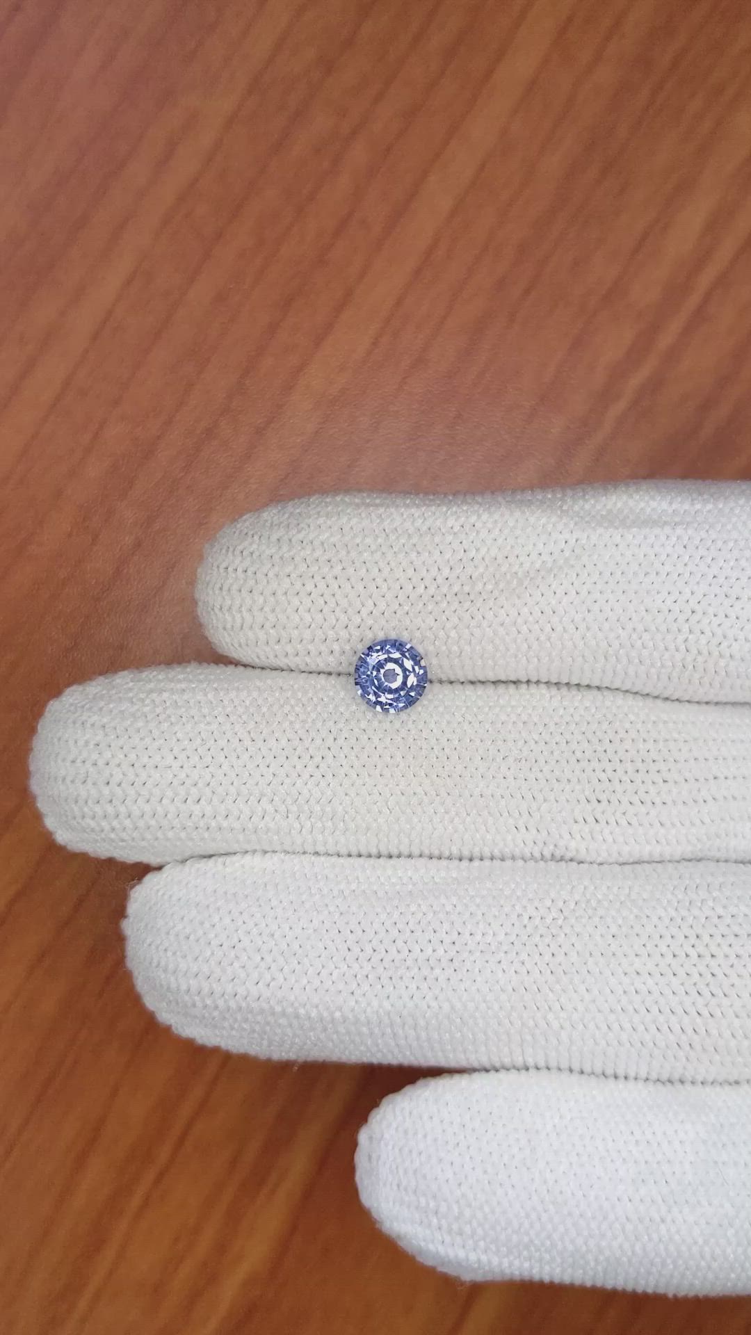 0.98 Ct. Blue Sapphire from Ceylon (Sri Lanka) Size Video