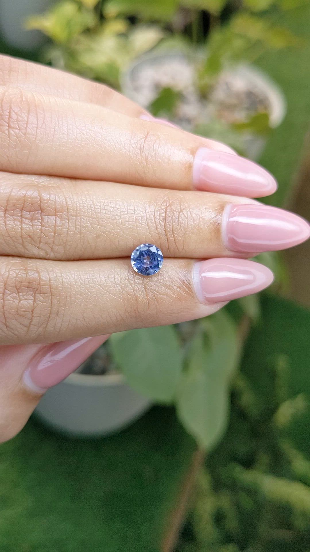 0.98 Ct. Blue Sapphire from Ceylon (Sri Lanka) Size Video