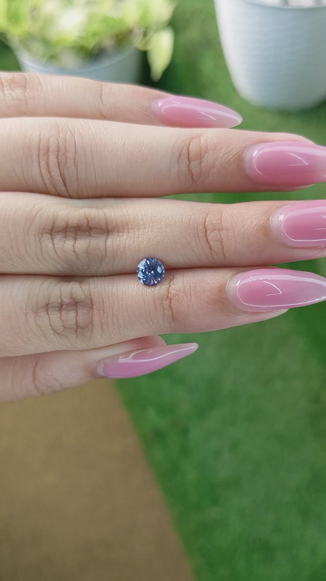 0.76 Ct. Blue Sapphire from Ceylon (Sri Lanka) Size Video