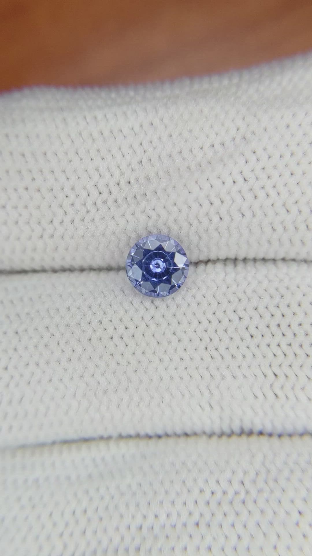 0.76 Ct. Blue Sapphire from Ceylon (Sri Lanka) Size Video