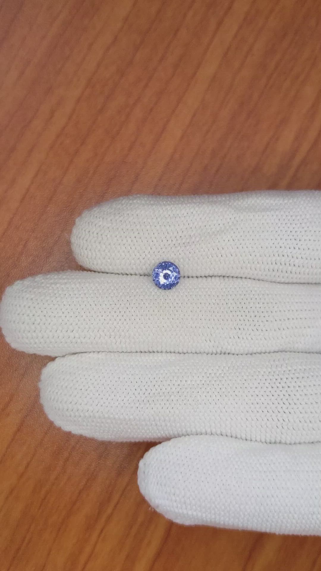0.76 Ct. Blue Sapphire from Ceylon (Sri Lanka) Size Video