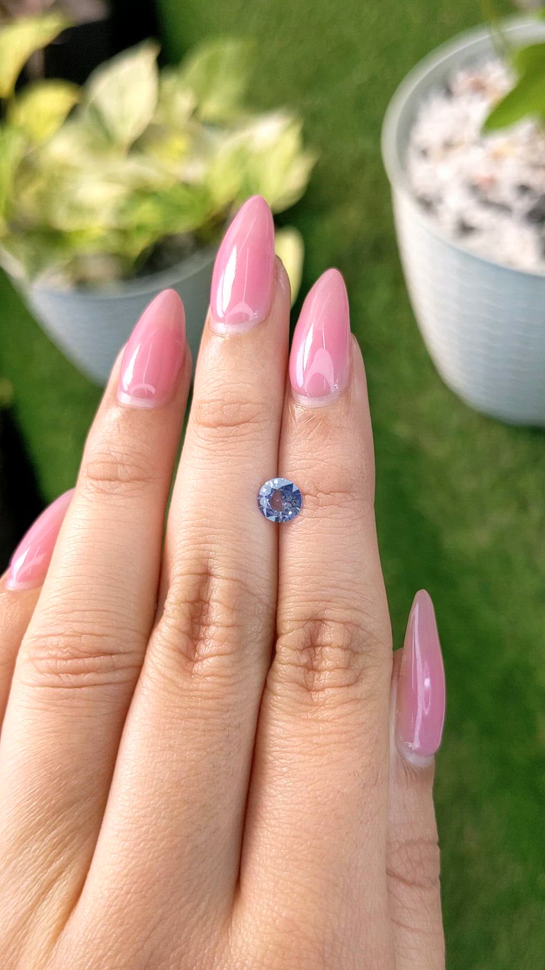 0.69 Ct. Blue Sapphire from Ceylon (Sri Lanka) Size Video