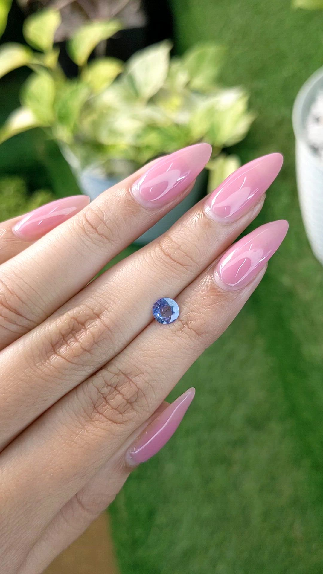 0.69 Ct. Blue Sapphire from Ceylon (Sri Lanka) Size Video
