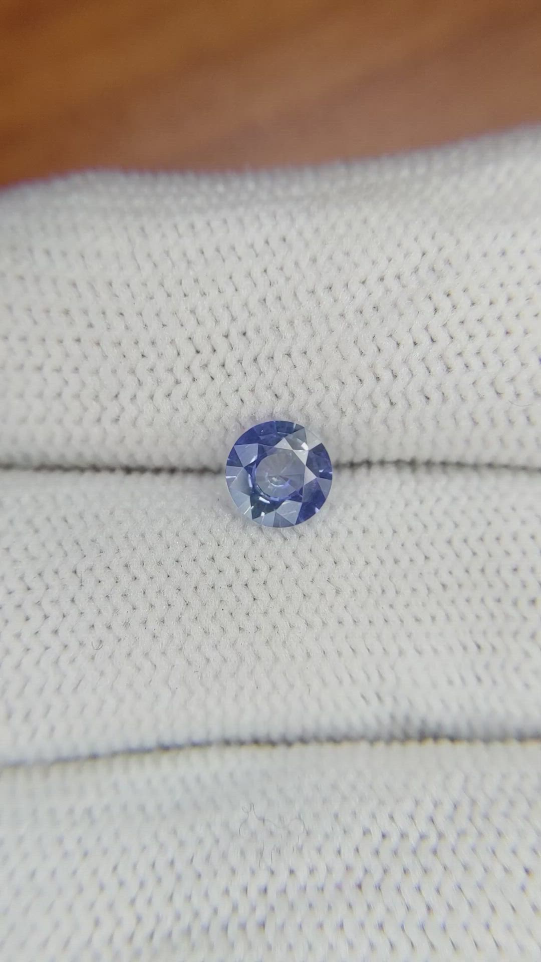 0.69 Ct. Blue Sapphire from Ceylon (Sri Lanka) Size Video