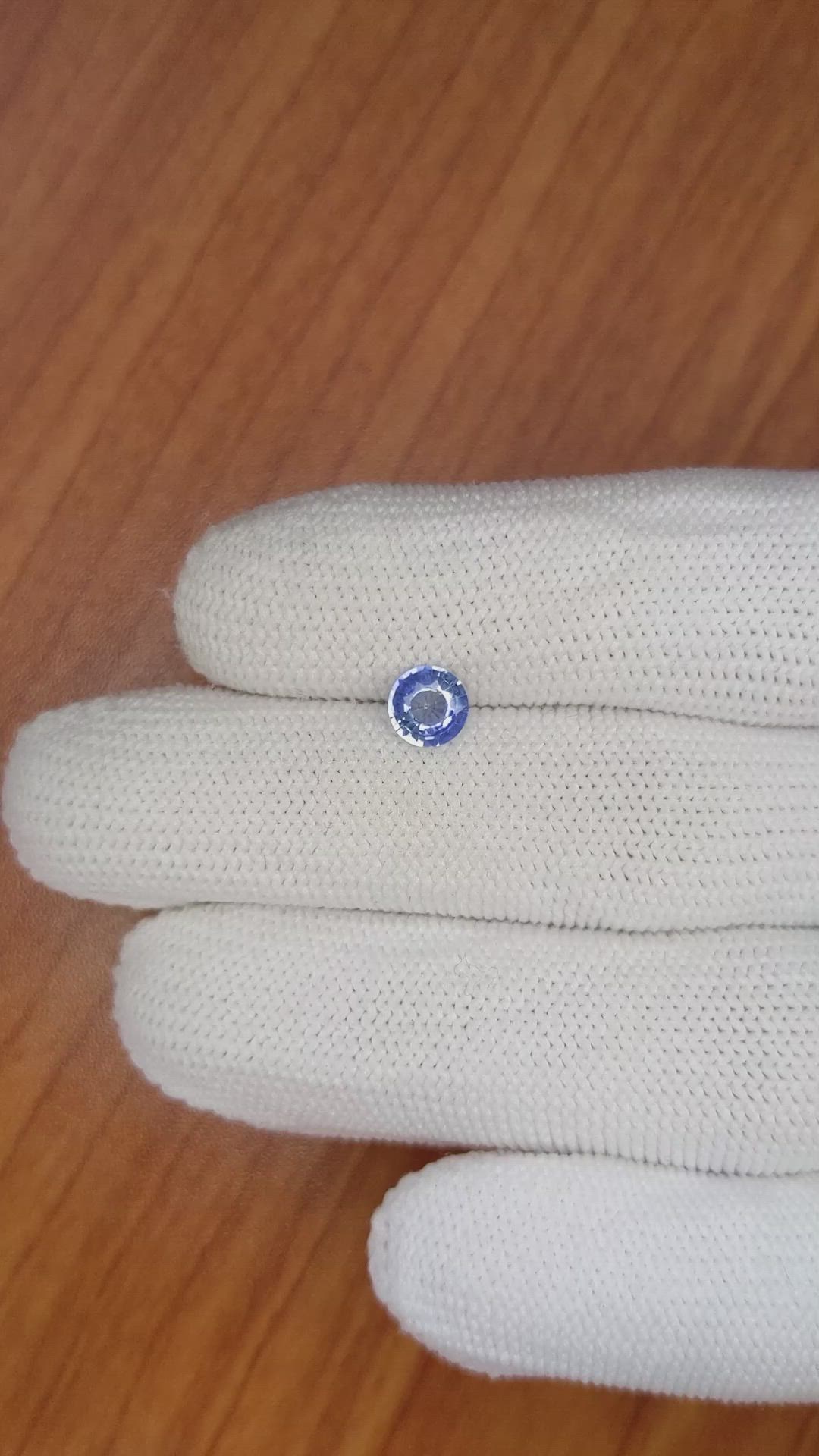 0.69 Ct. Blue Sapphire from Ceylon (Sri Lanka) Size Video