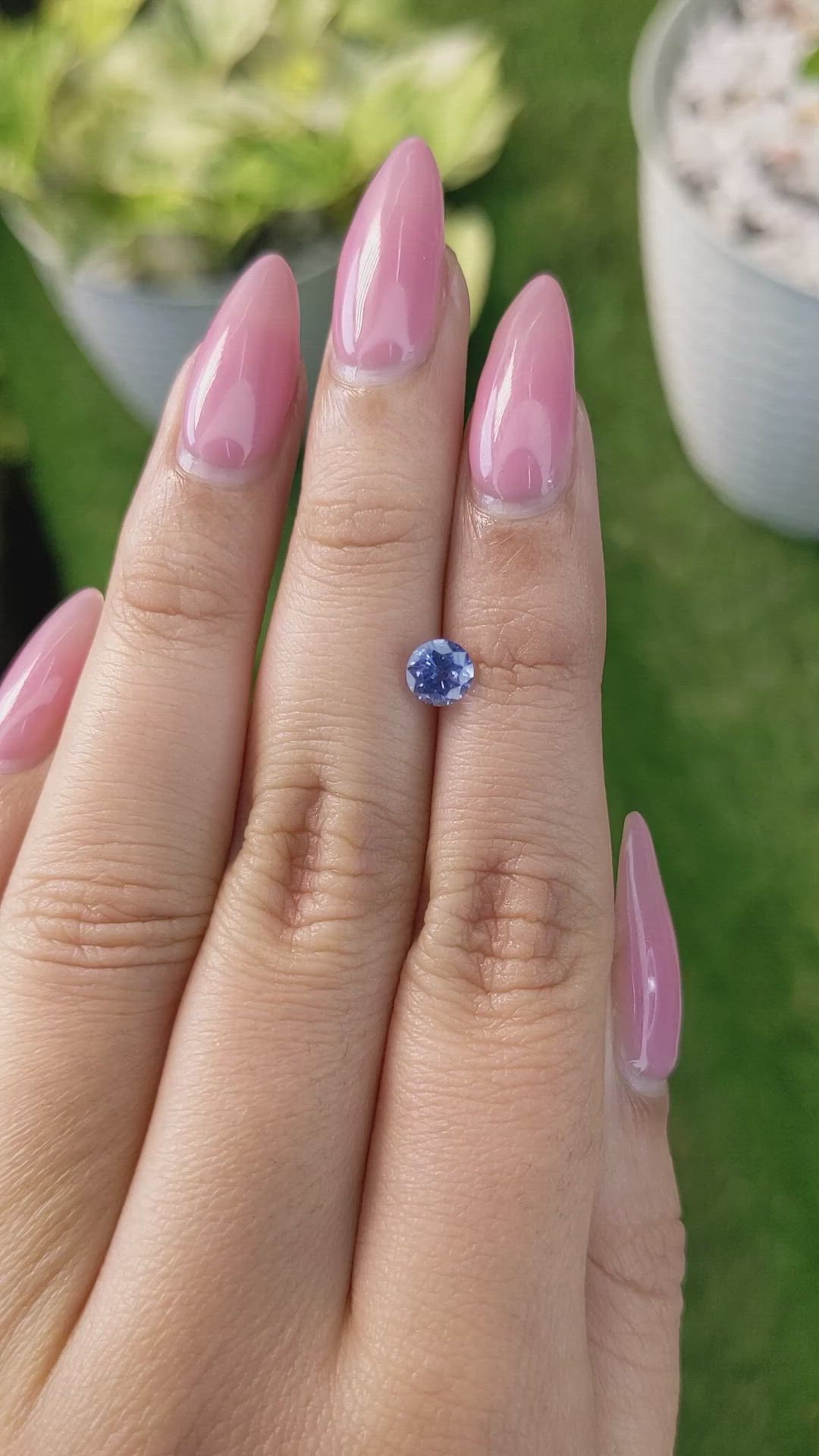 0.90 Ct. Blue Sapphire from Ceylon (Sri Lanka) Size Video