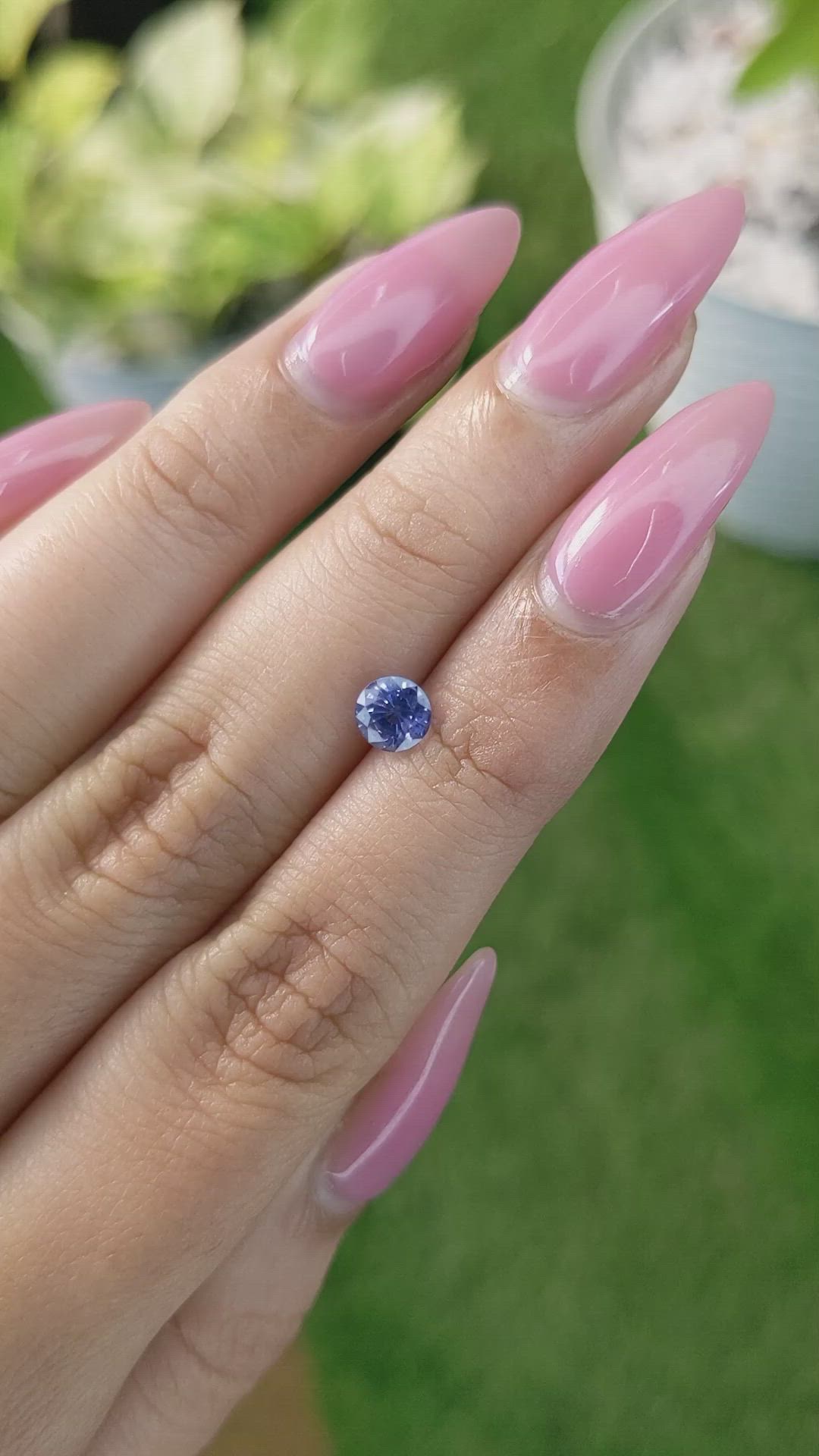 0.90 Ct. Blue Sapphire from Ceylon (Sri Lanka) Size Video