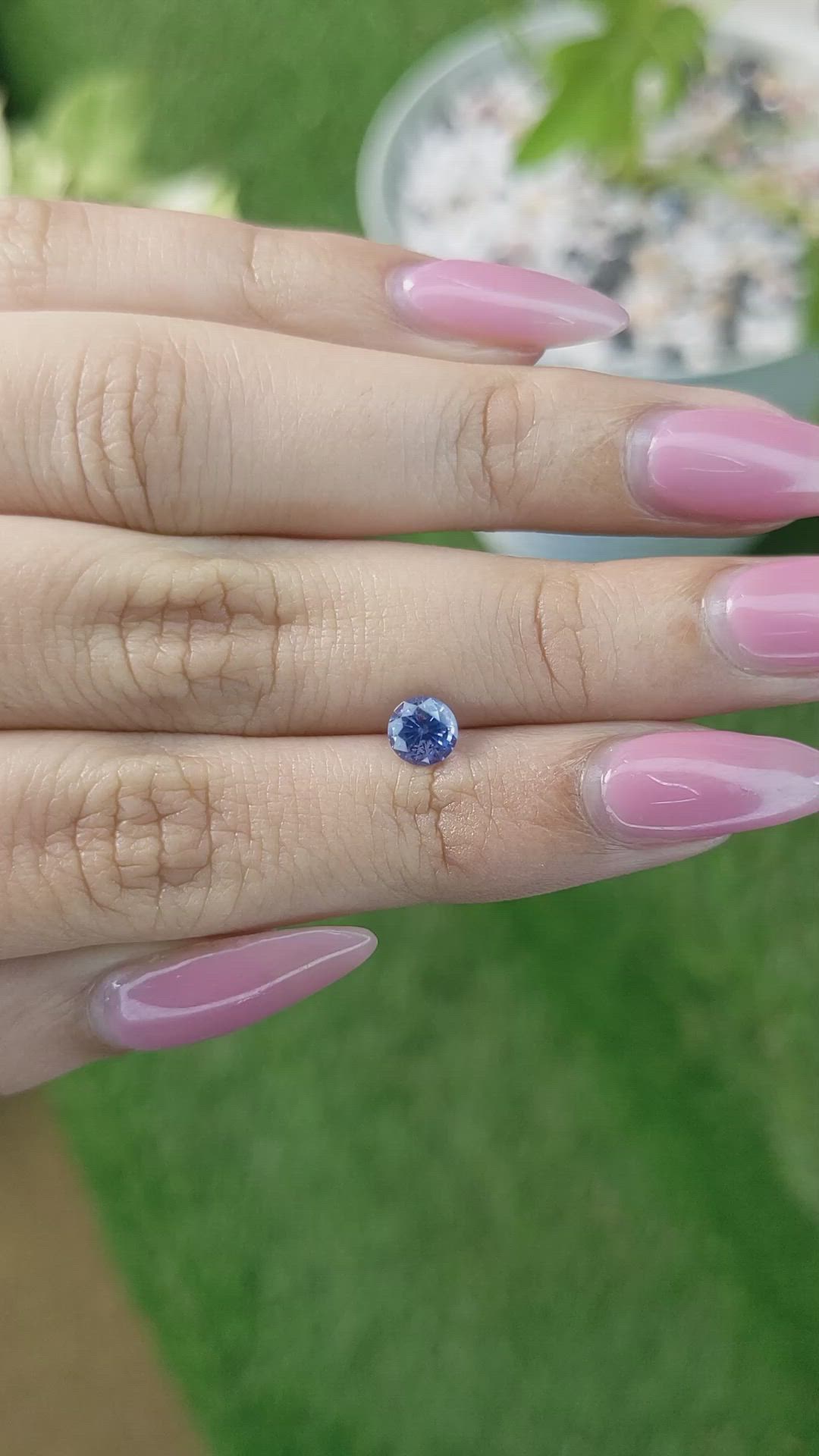 0.90 Ct. Blue Sapphire from Ceylon (Sri Lanka) Size Video