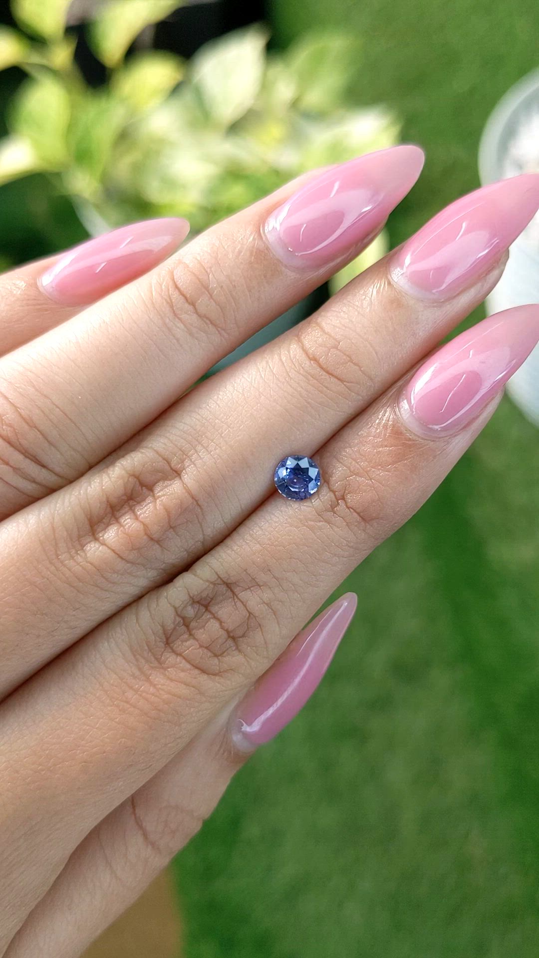 0.65 Ct. Blue Sapphire from Ceylon (Sri Lanka) Size Video
