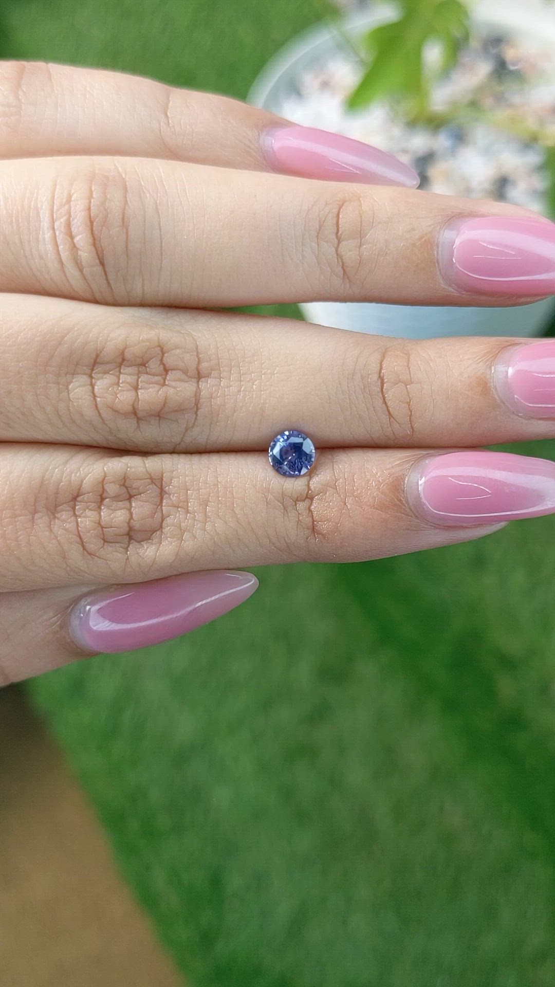 0.65 Ct. Blue Sapphire from Ceylon (Sri Lanka) Size Video