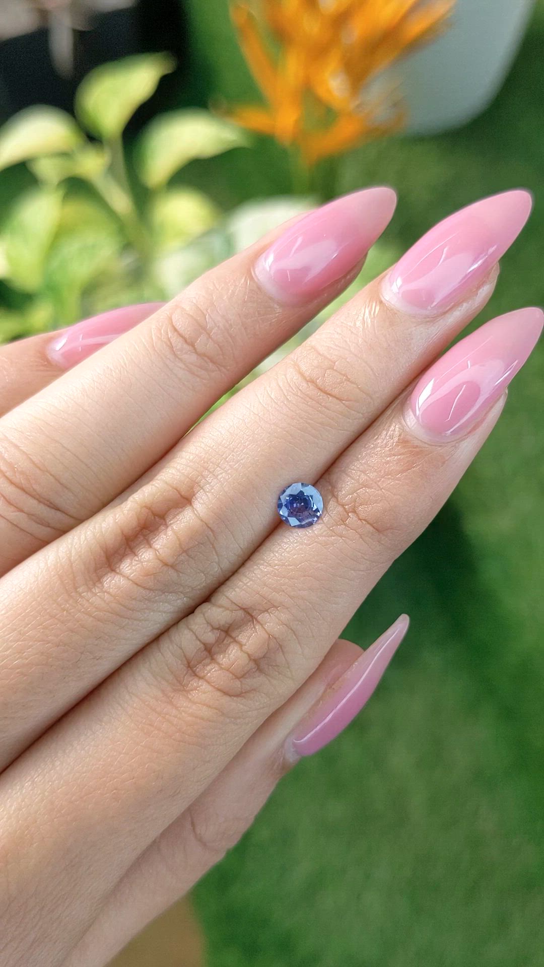 0.52 Ct. Blue Sapphire from Ceylon (Sri Lanka) Size Video
