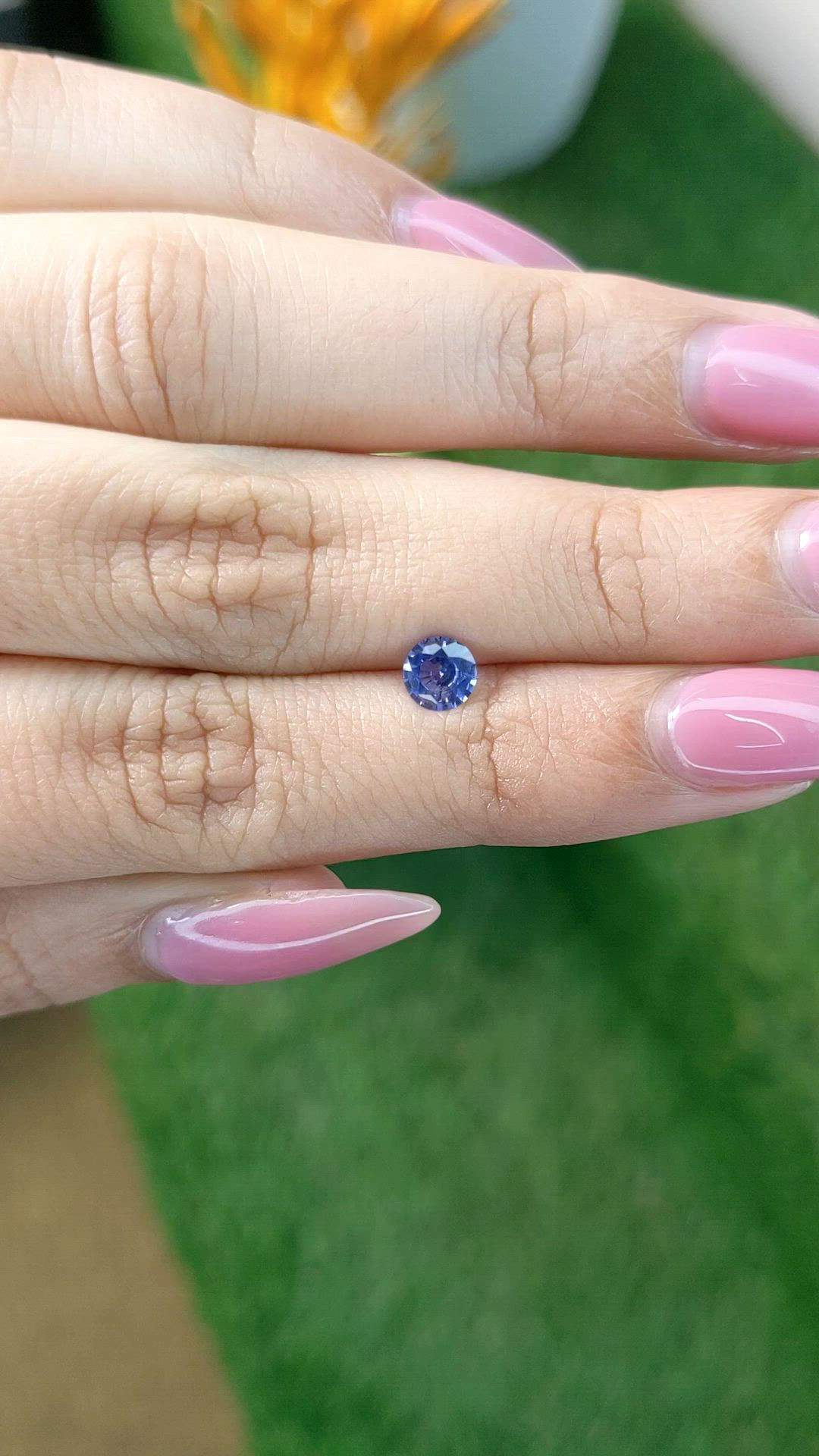 0.52 Ct. Blue Sapphire from Ceylon (Sri Lanka) Size Video