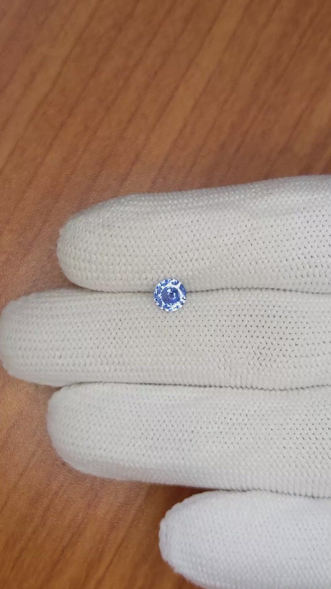 0.52 Ct. Blue Sapphire from Ceylon (Sri Lanka) Size Video