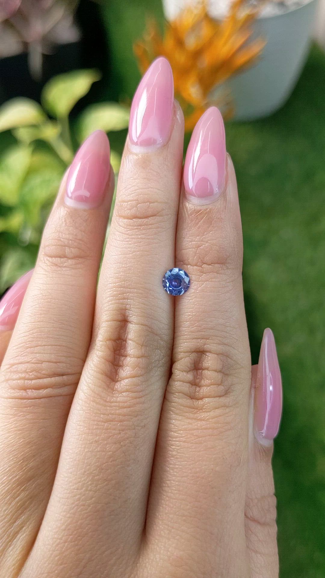 0.52 Ct. Blue Sapphire from Ceylon (Sri Lanka) Size Video