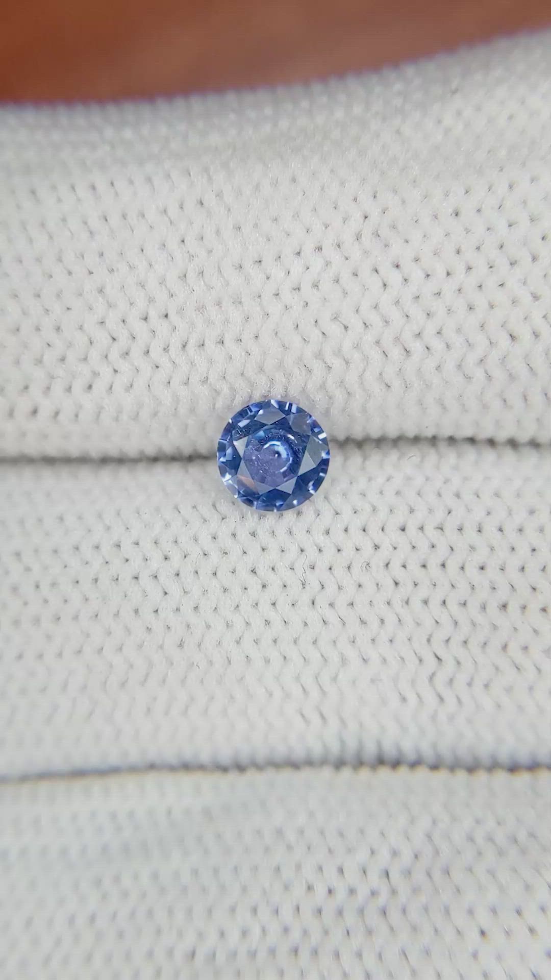 0.52 Ct. Blue Sapphire from Ceylon (Sri Lanka) Size Video