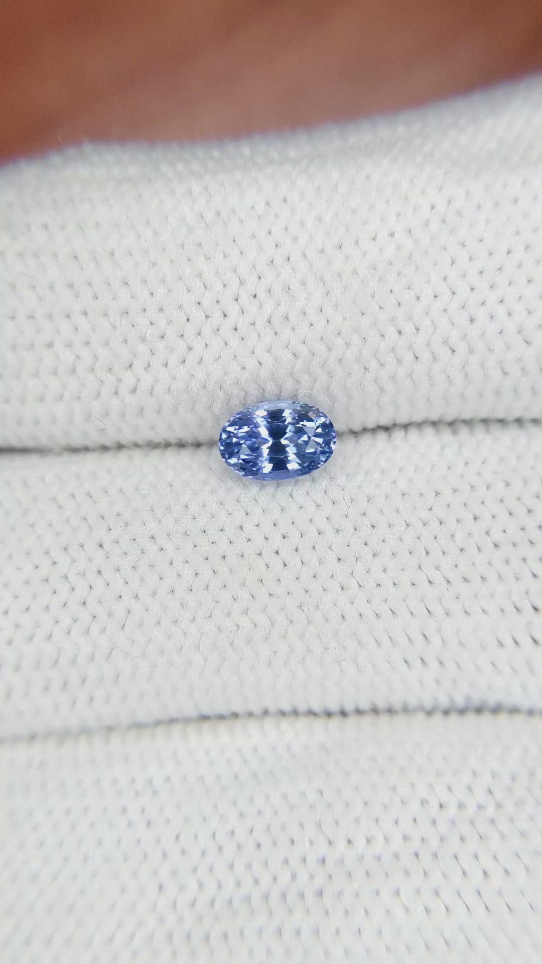 0.79 Ct. Blue Sapphire from Ceylon (Sri Lanka) Size Video