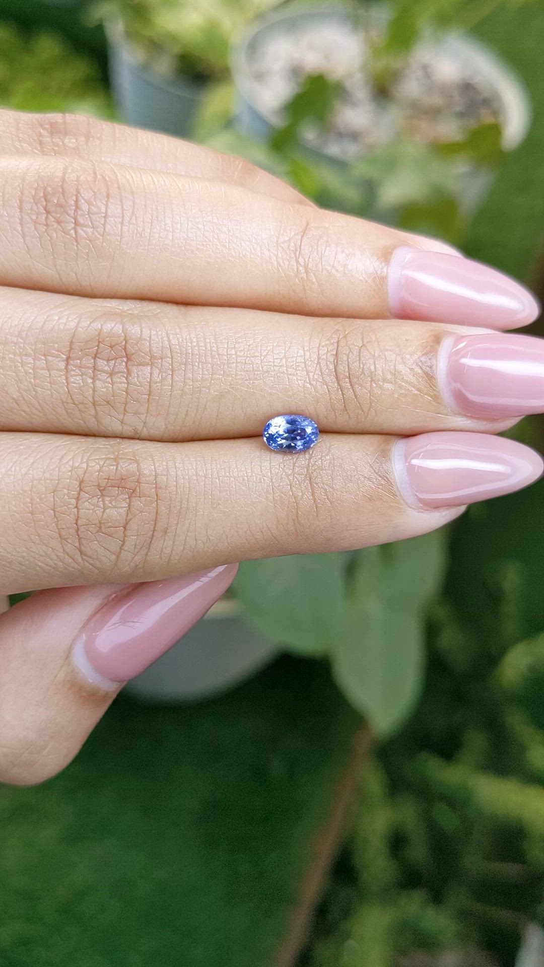 0.79 Ct. Blue Sapphire from Ceylon (Sri Lanka) Size Video