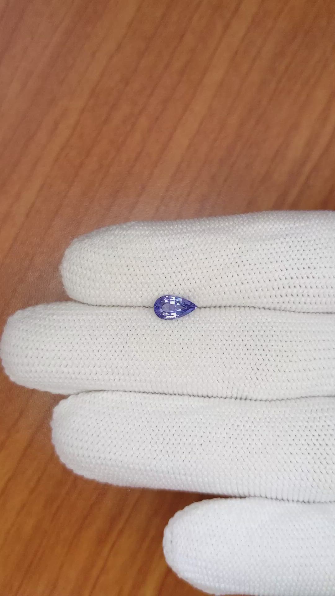 0.76 Ct. Violet Sapphire from Ceylon (Sri Lanka) Size Video