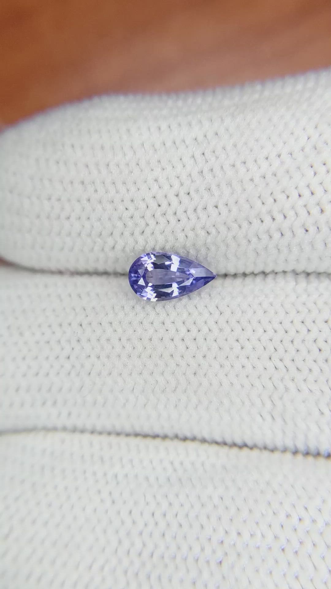 0.76 Ct. Violet Sapphire from Ceylon (Sri Lanka) Size Video
