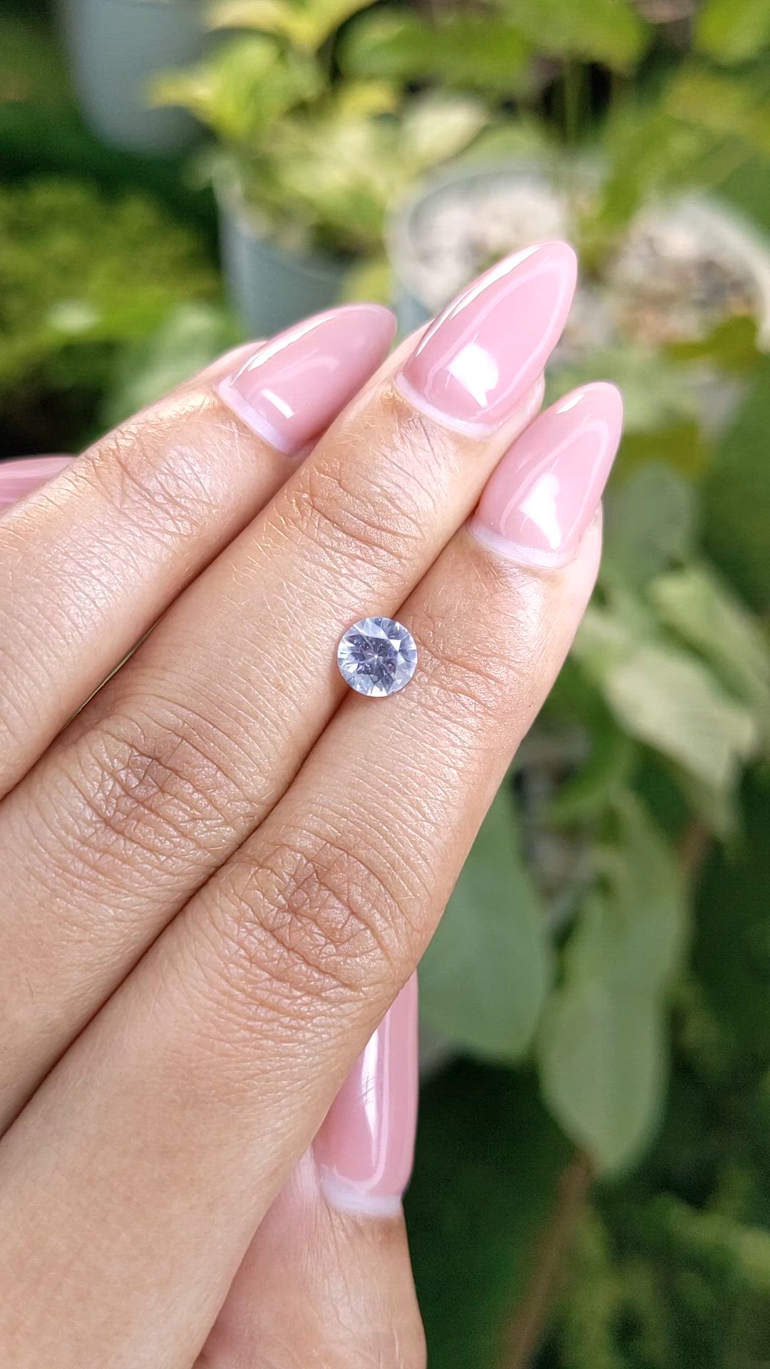 0.97 Ct. Blue Sapphire from Ceylon (Sri Lanka) Size Video