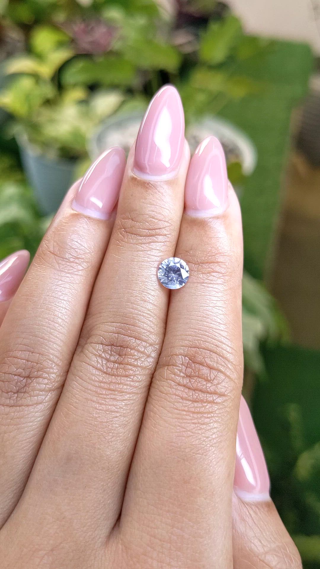 0.97 Ct. Blue Sapphire from Ceylon (Sri Lanka) Size Video