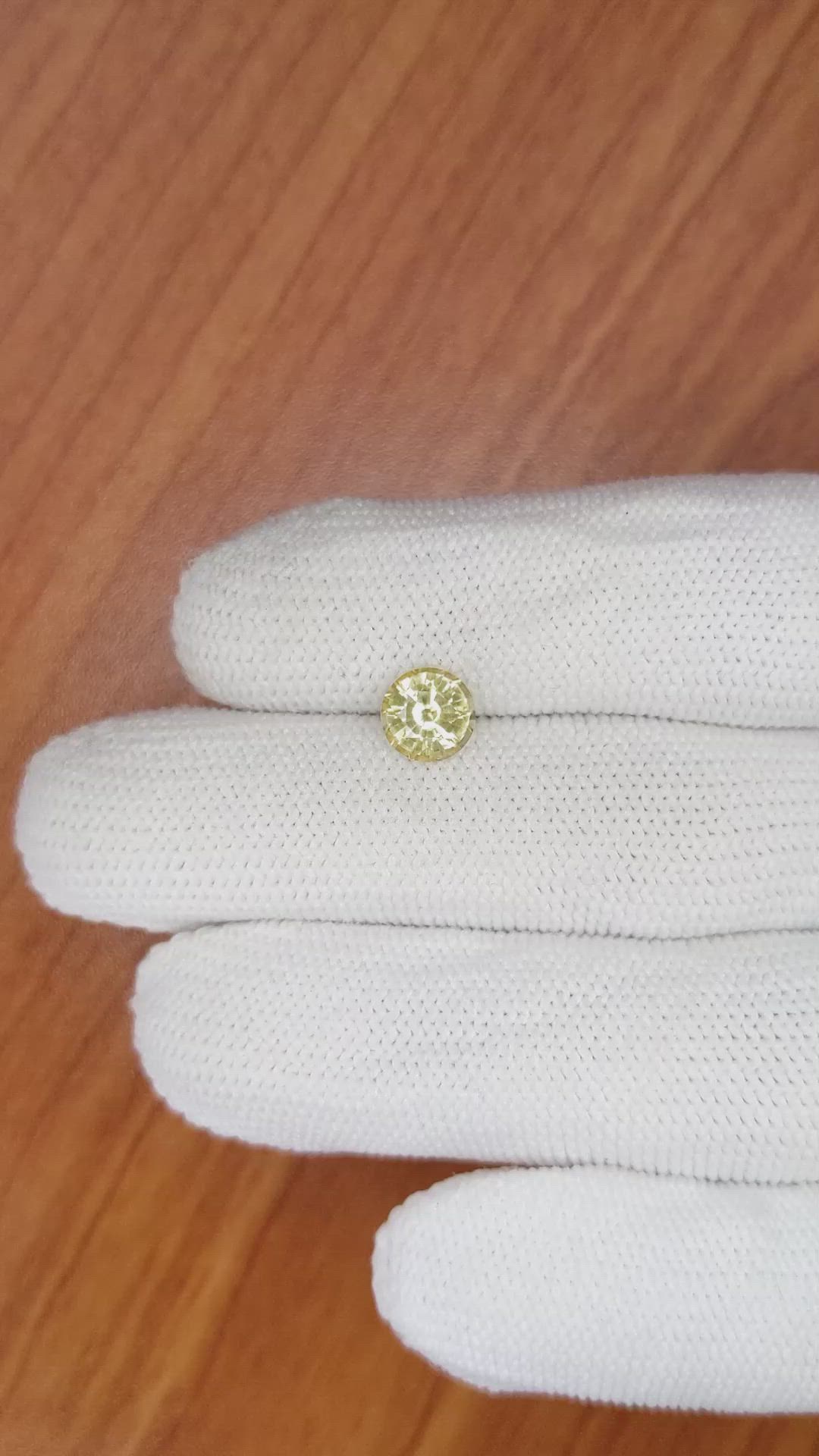 1.49 Ct. Yellow Sapphire from Ceylon (Sri Lanka) Size Video