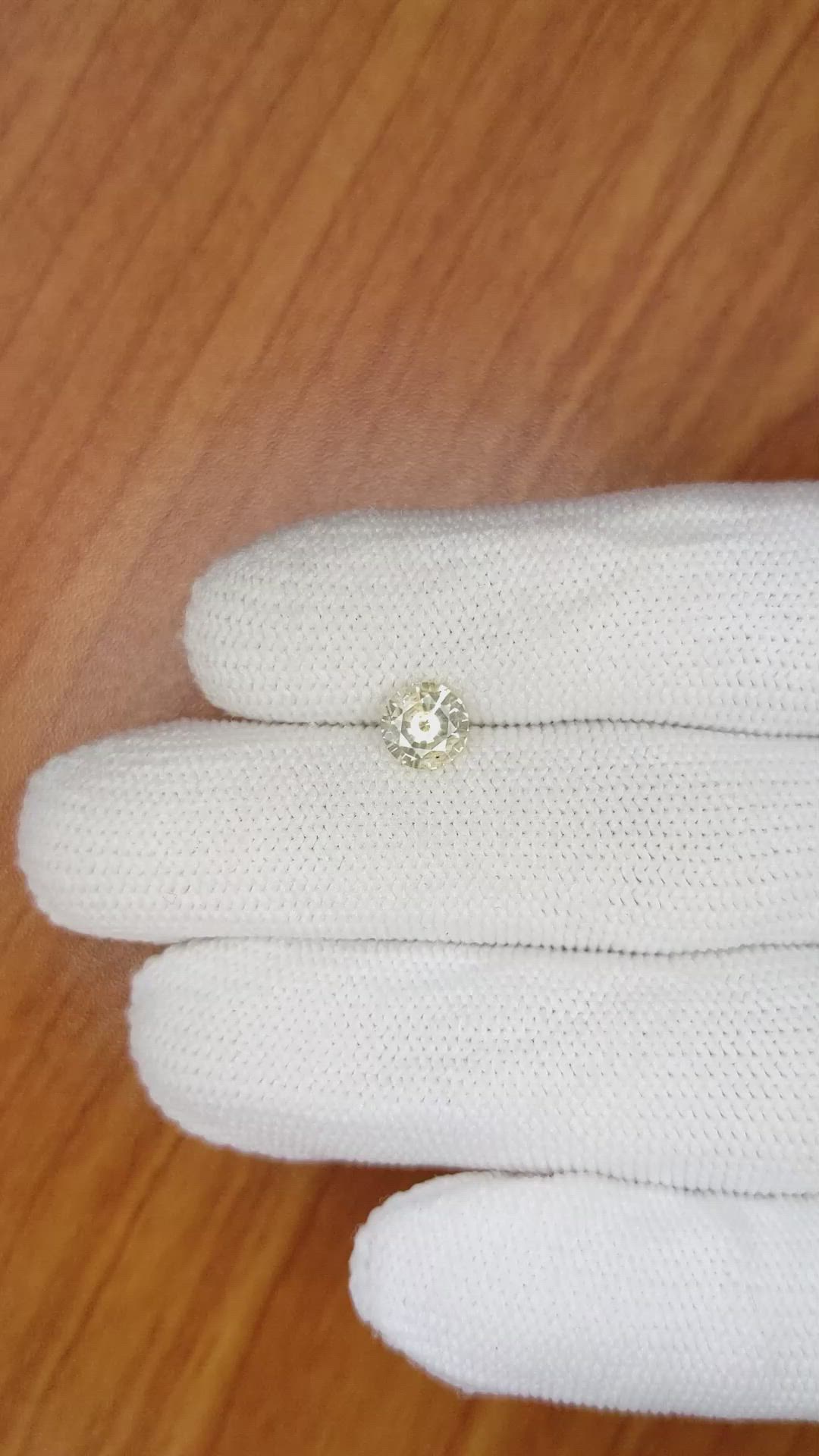 0.90 Ct. Yellow Sapphire from Ceylon (Sri Lanka) Size Video