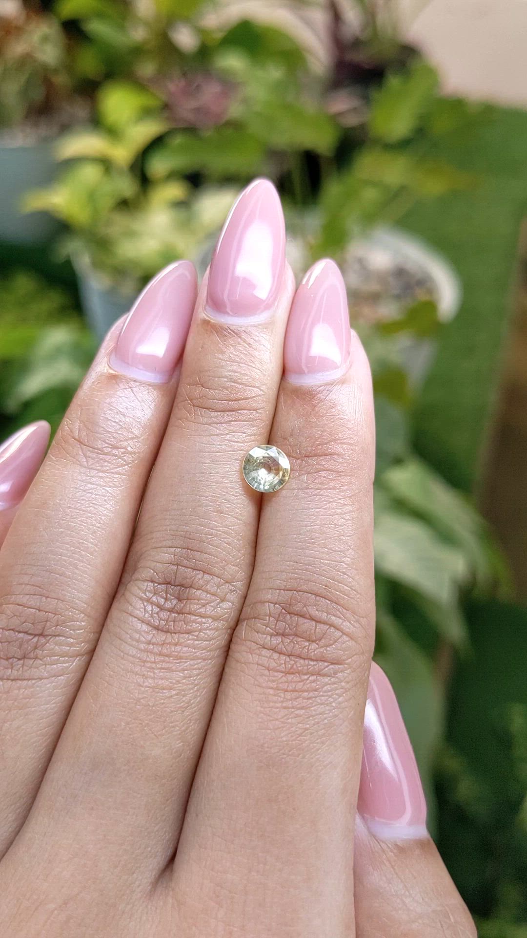 0.73 Ct. Yellow Sapphire from Ceylon (Sri Lanka) Size Video