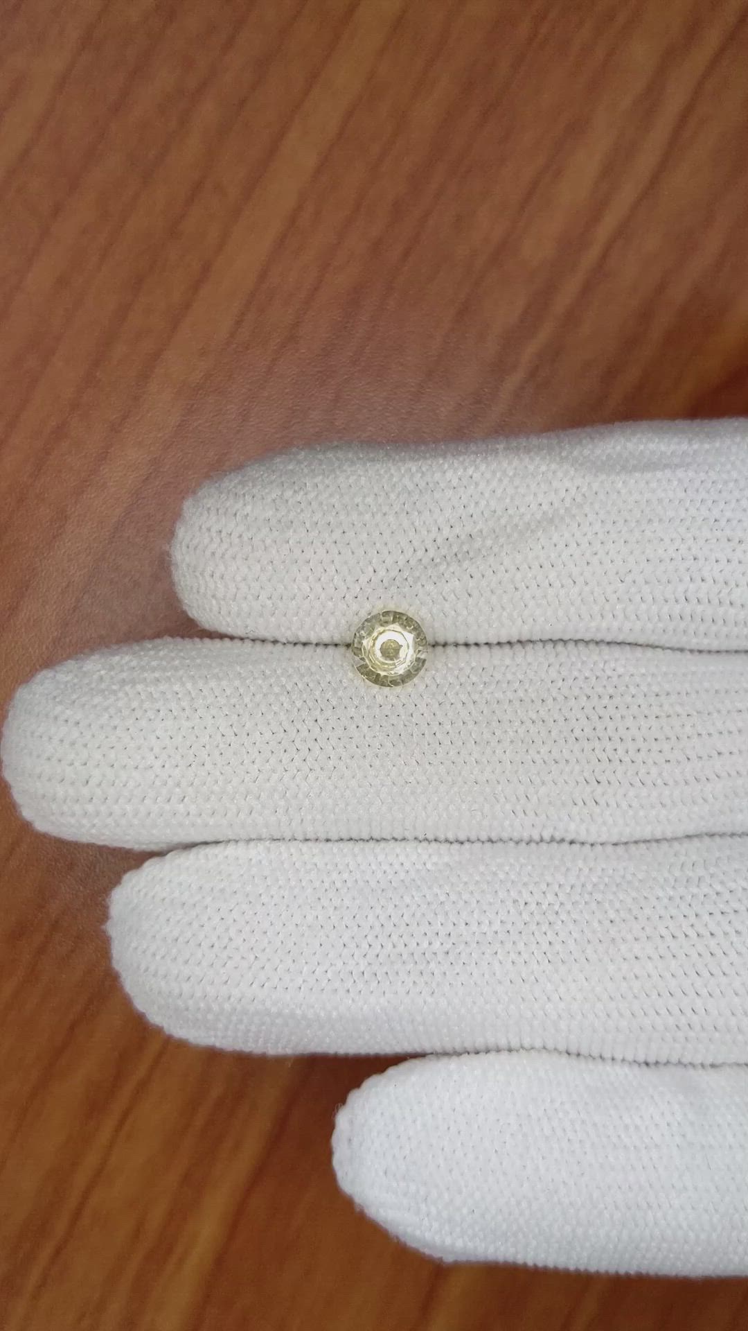 0.73 Ct. Yellow Sapphire from Ceylon (Sri Lanka) Size Video