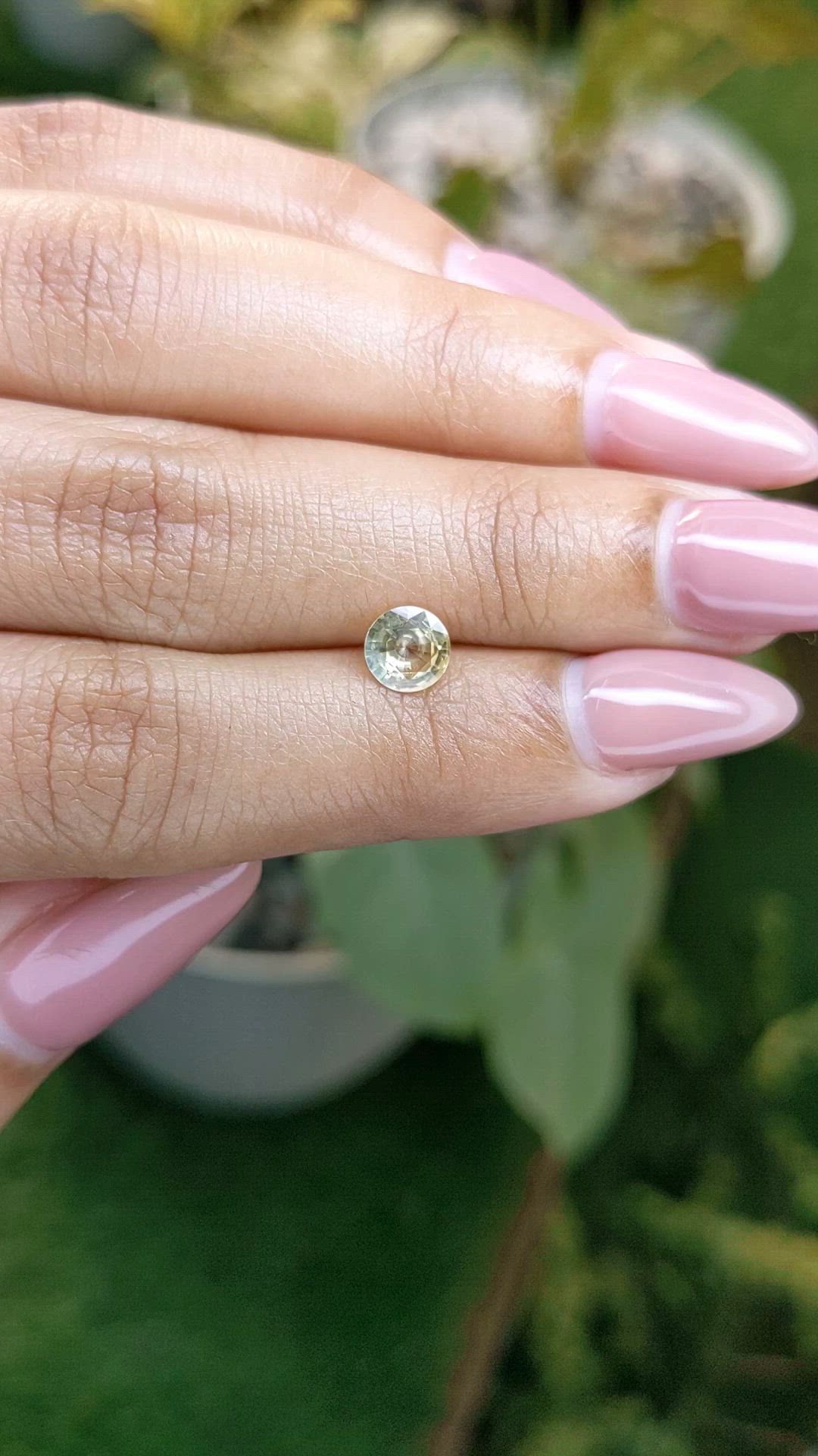 0.73 Ct. Yellow Sapphire from Ceylon (Sri Lanka) Size Video