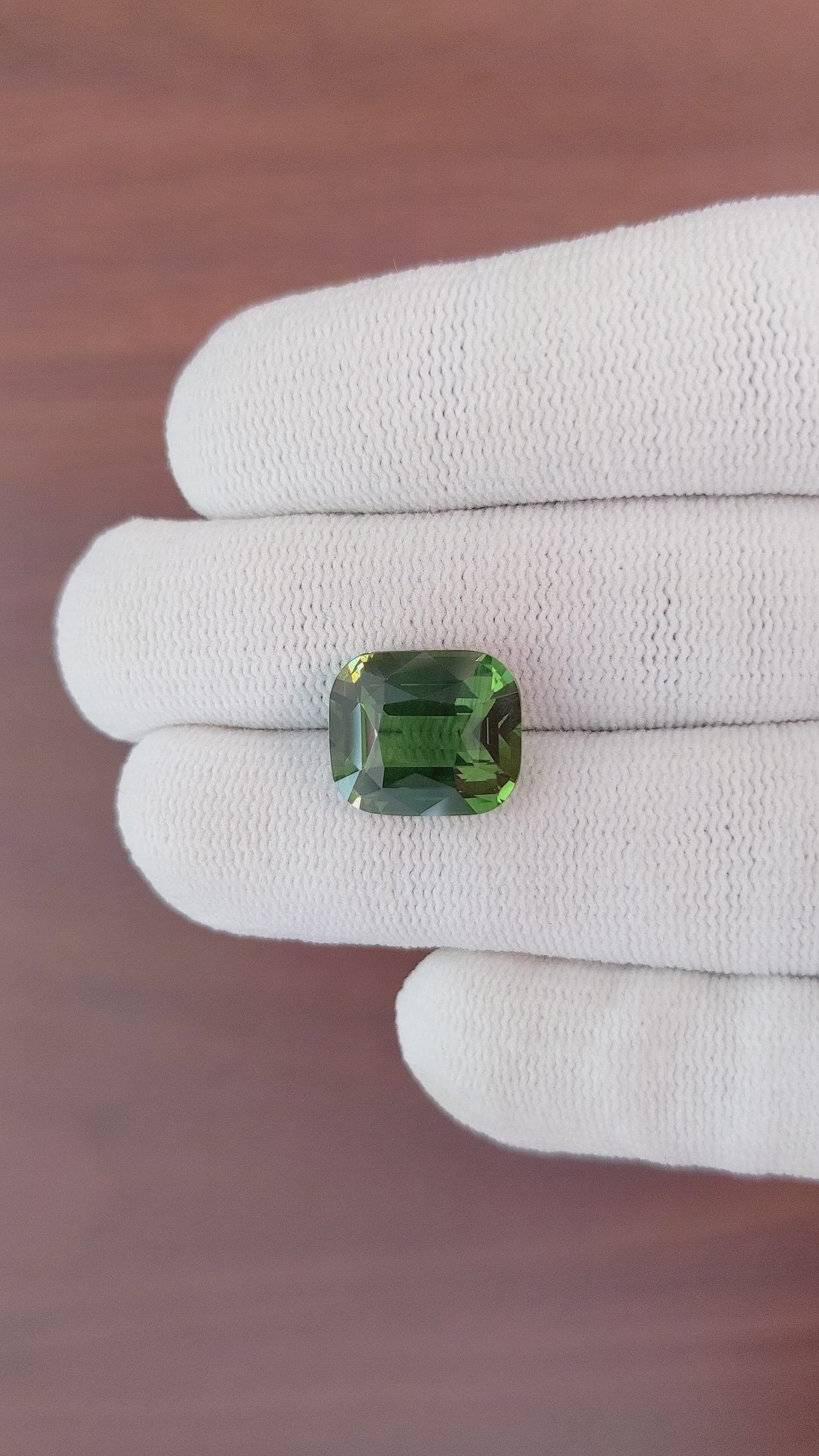 9.04 Ct. Green Sapphire from Africa Size Video