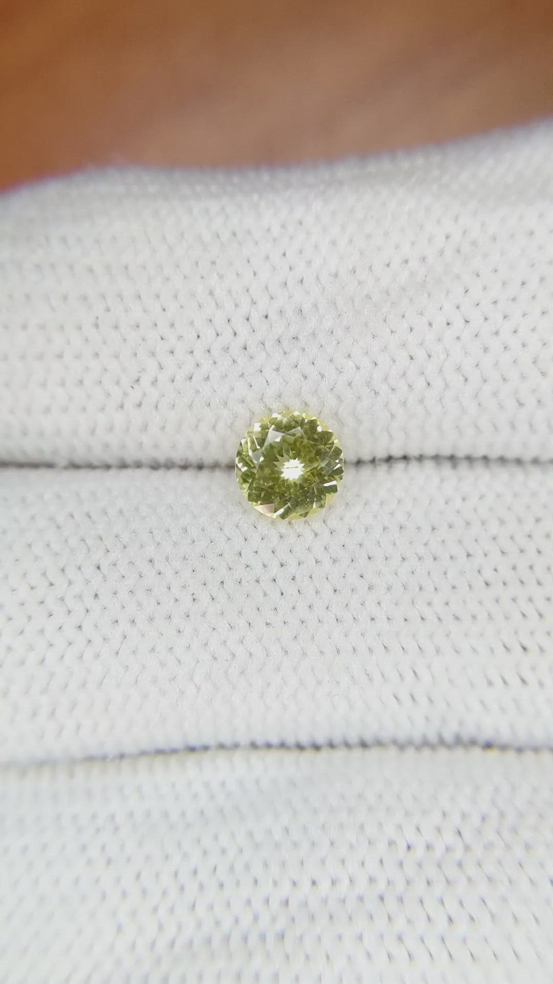 0.77 Ct. Yellow Sapphire from Ceylon (Sri Lanka) Size Video