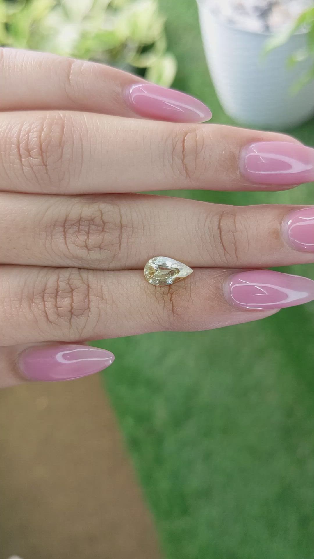 1.48 Ct. Yellow Sapphire from Ceylon (Sri Lanka) Size Video