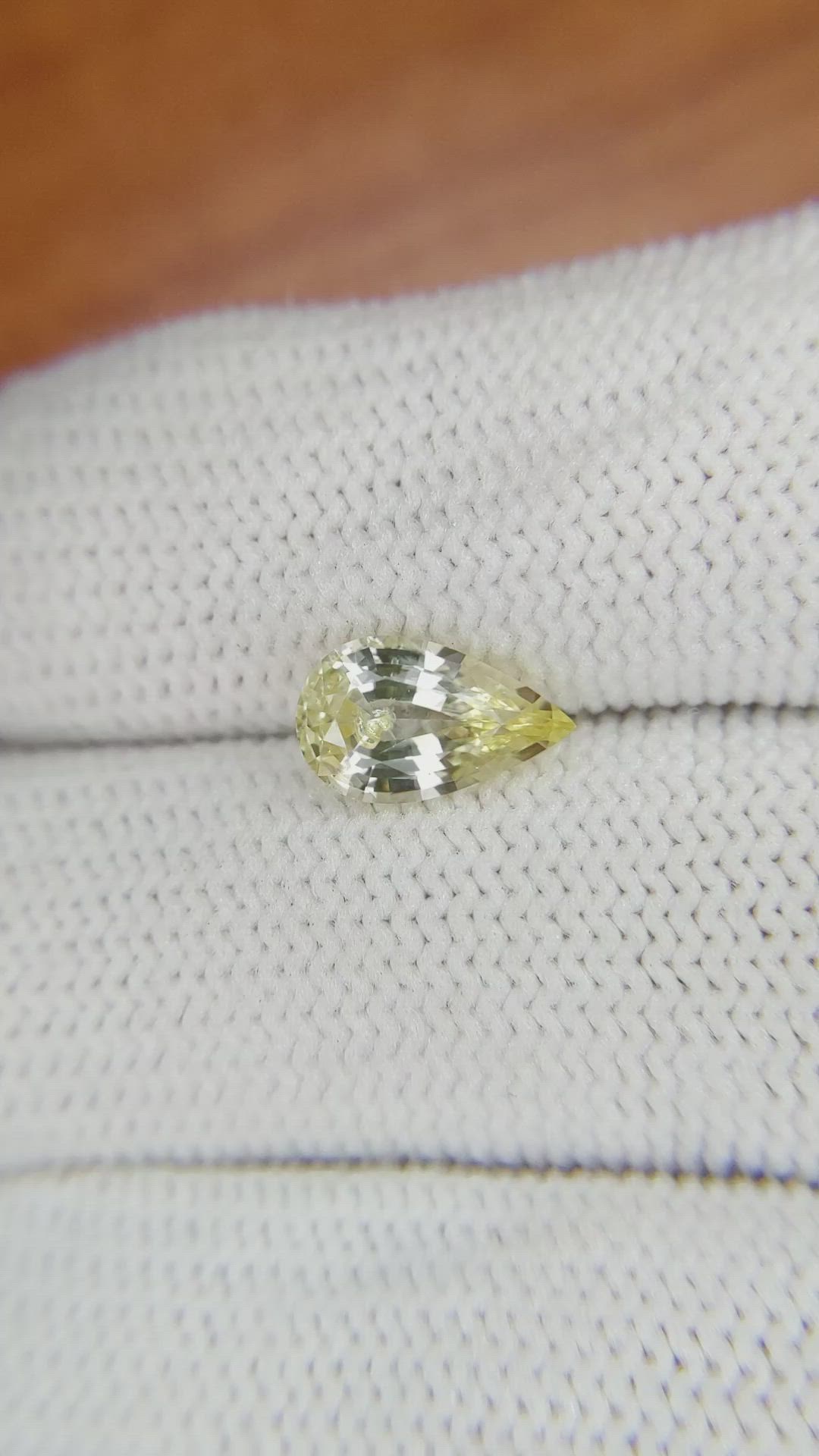 1.48 Ct. Yellow Sapphire from Ceylon (Sri Lanka) Size Video