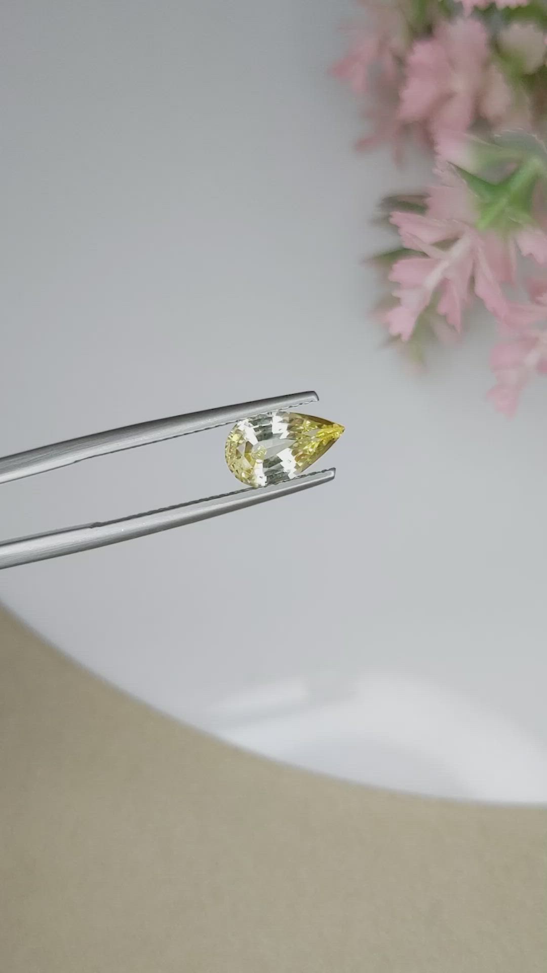 1.48 Ct. Yellow Sapphire from Ceylon (Sri Lanka) Size Video