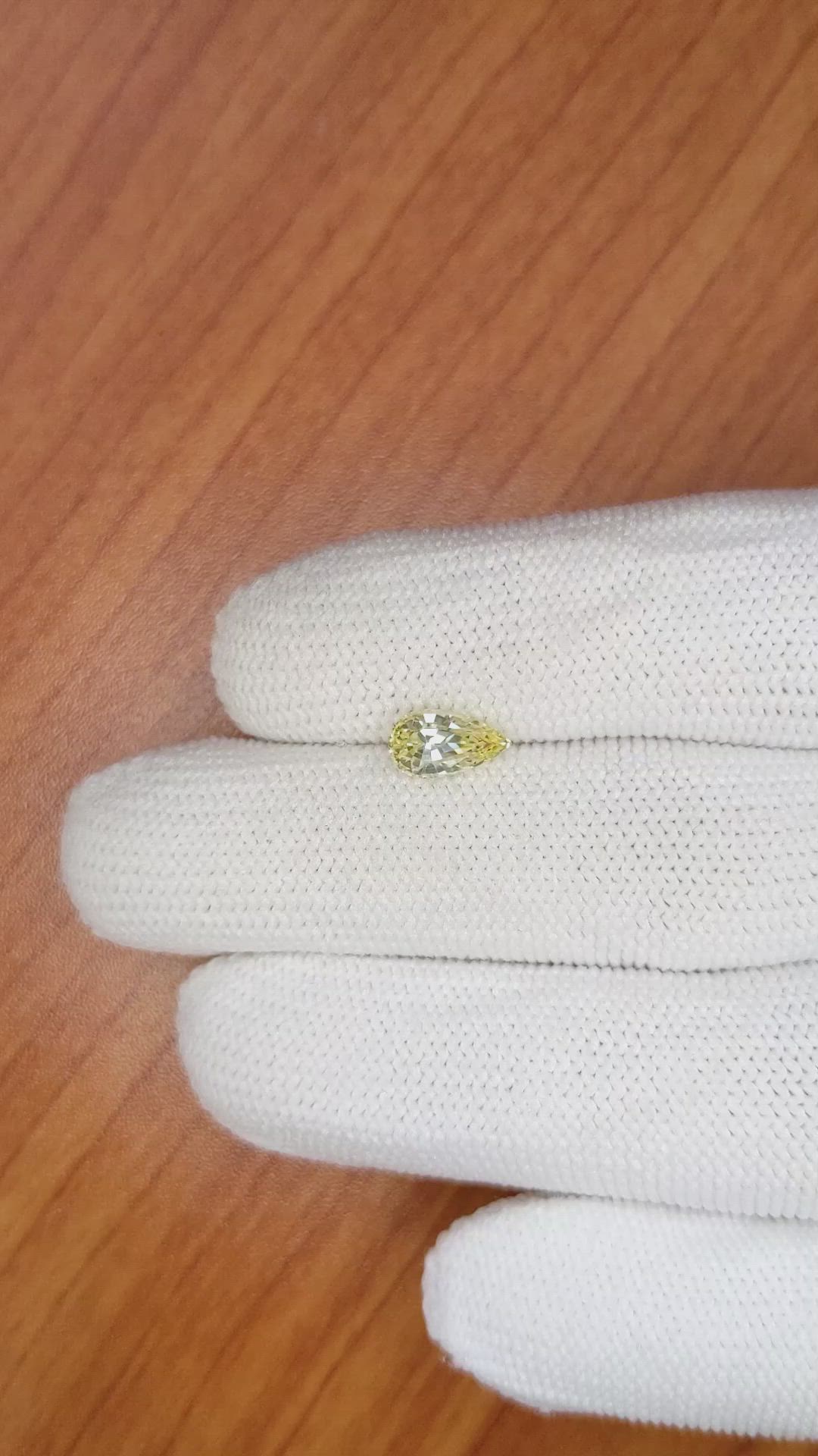 1.40 Ct. Yellow Sapphire from Ceylon (Sri Lanka) Size Video